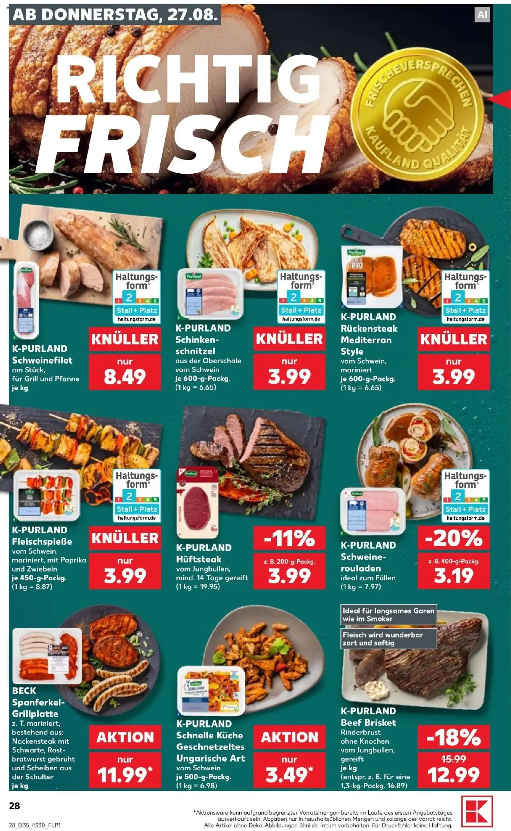 Kaufland Prospekt - Gültiger Prospekt ab 27.08.2026, Seite 28 von insgesamt 60