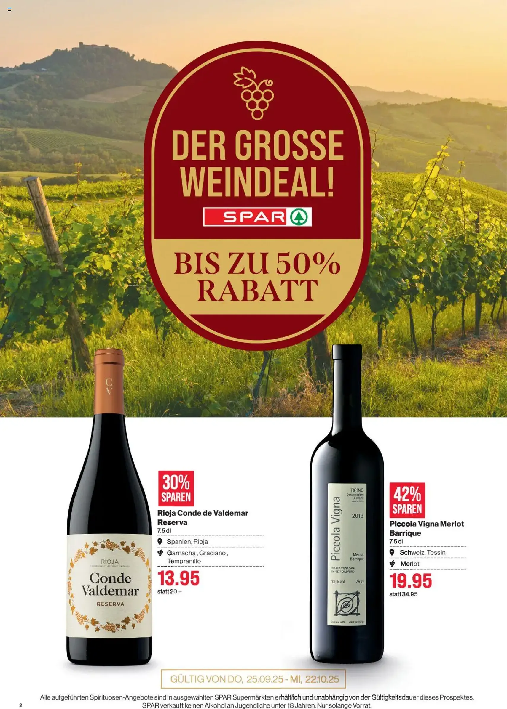 SPAR Aktionen - Gültiger Prospekt ab 25.09.2025, Seite 2 von insgesamt 24