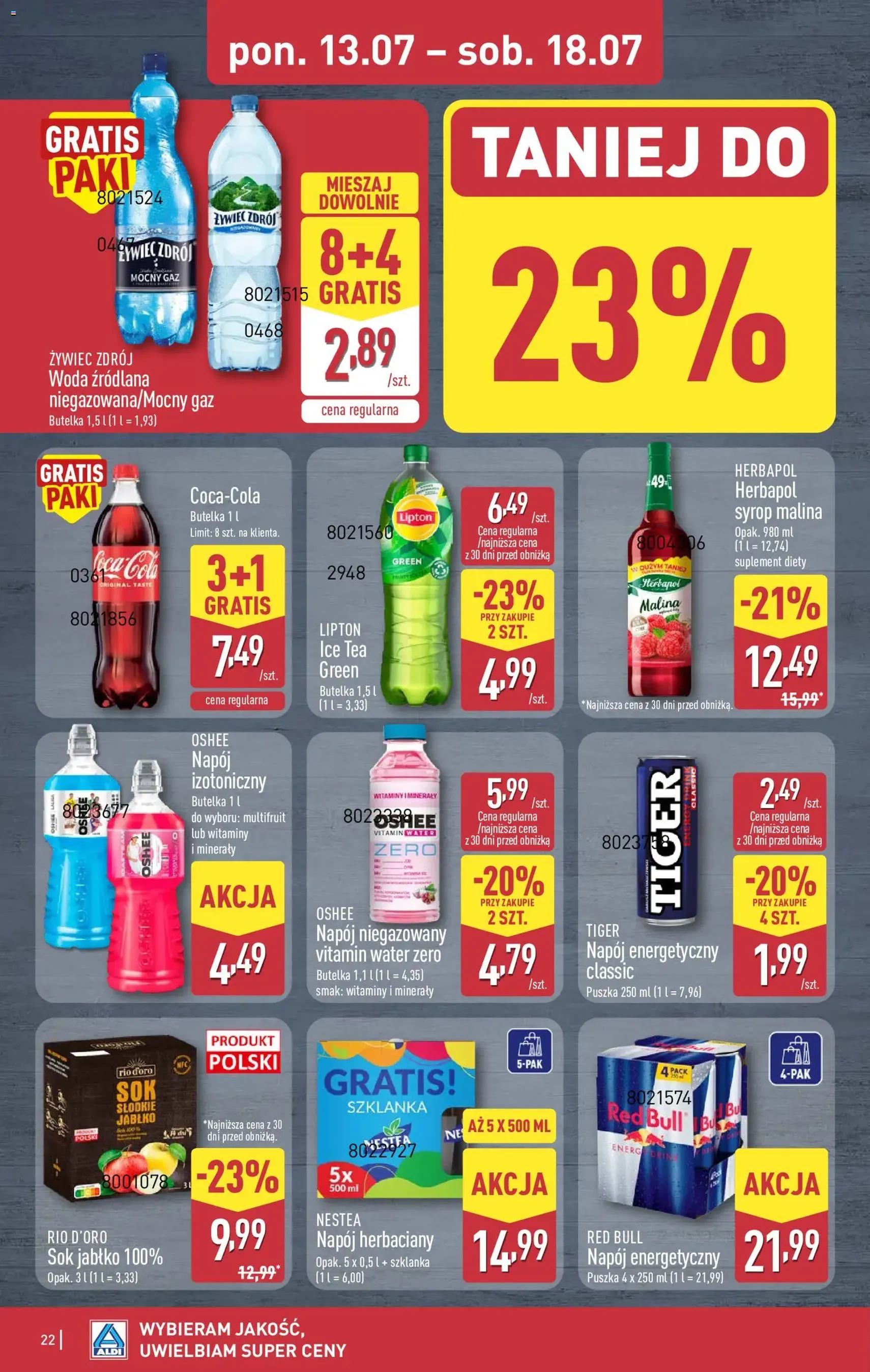 Aldi gazetka - ważny gazetka od 13.07.2026 strona 22 z 45
