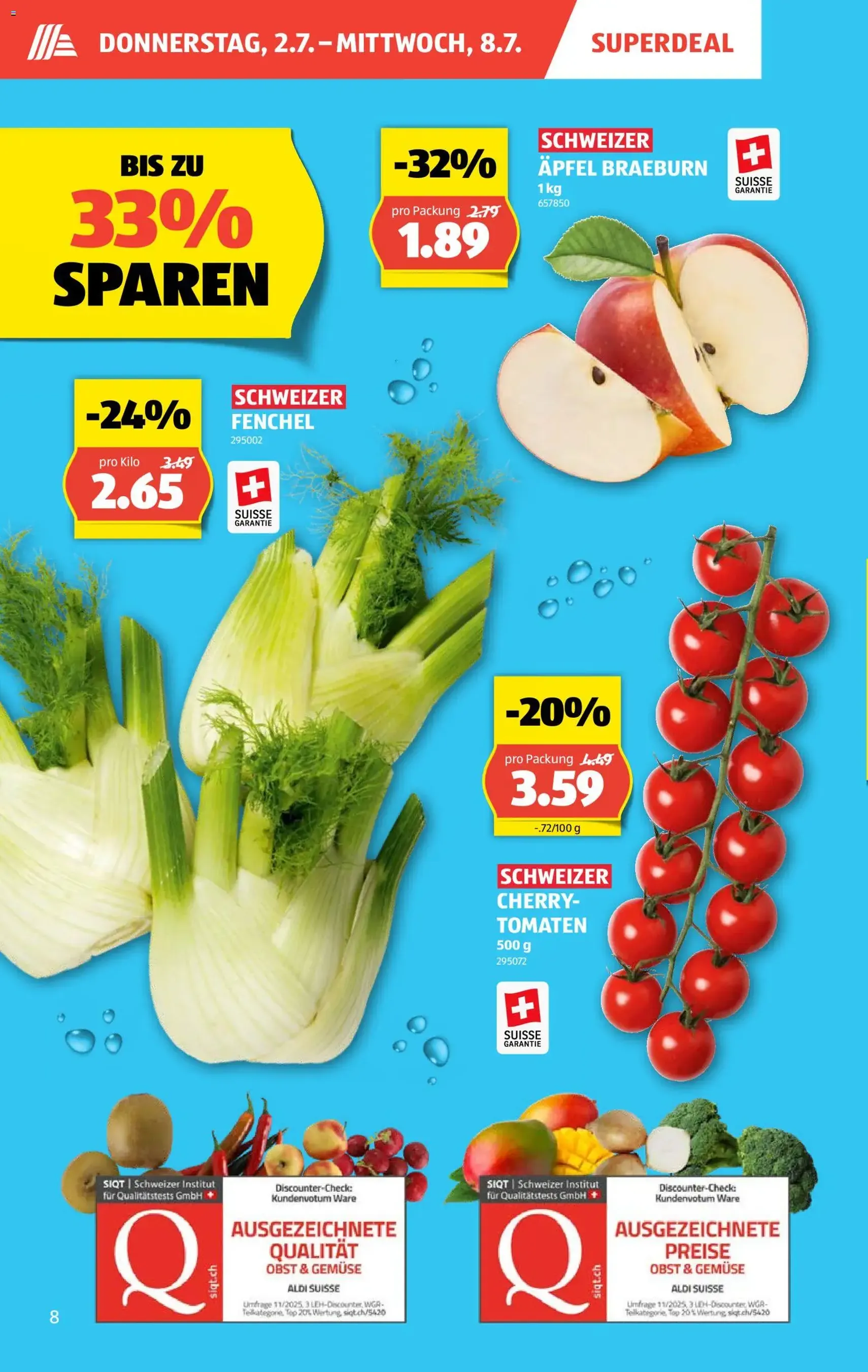 Aldi aktionen - Gültiger Prospekt ab 02.07.2026, Seite 8 von insgesamt 40