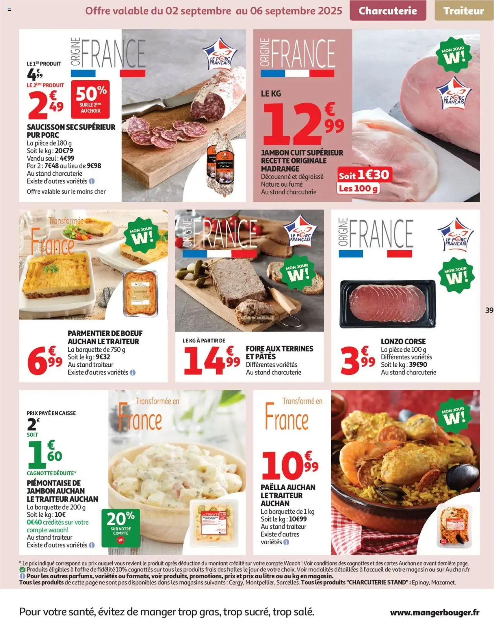 Auchan prospectus - brochure valable à partir du 02/09/2025, page 39 sur 60 Auchan prospectus - brochure valable à partir du 02/09/2025, page 39 sur 60