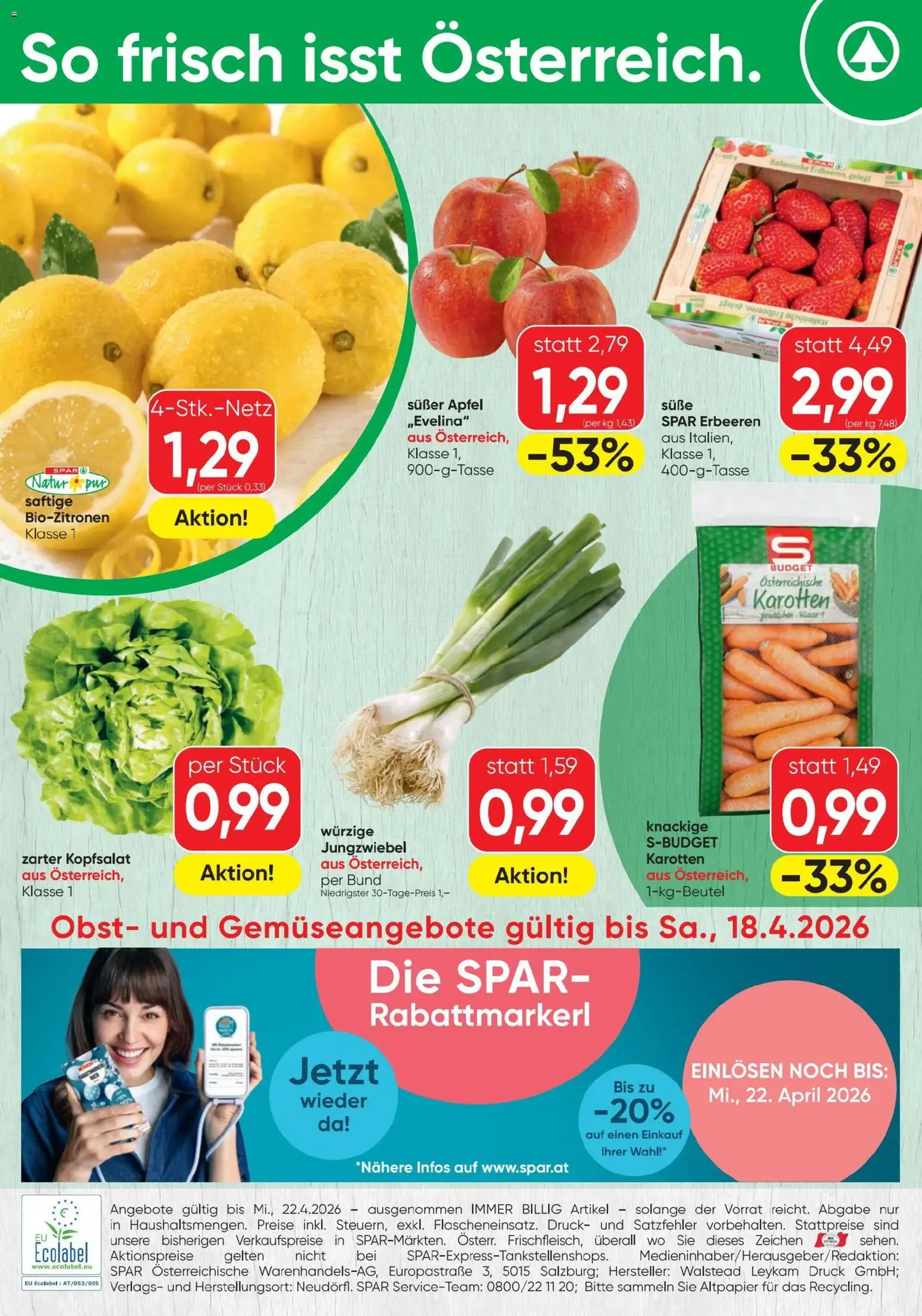 Spar - Flugblatt - Gültiger Prospekt ab 16.04.2026, Seite 16 von insgesamt 16