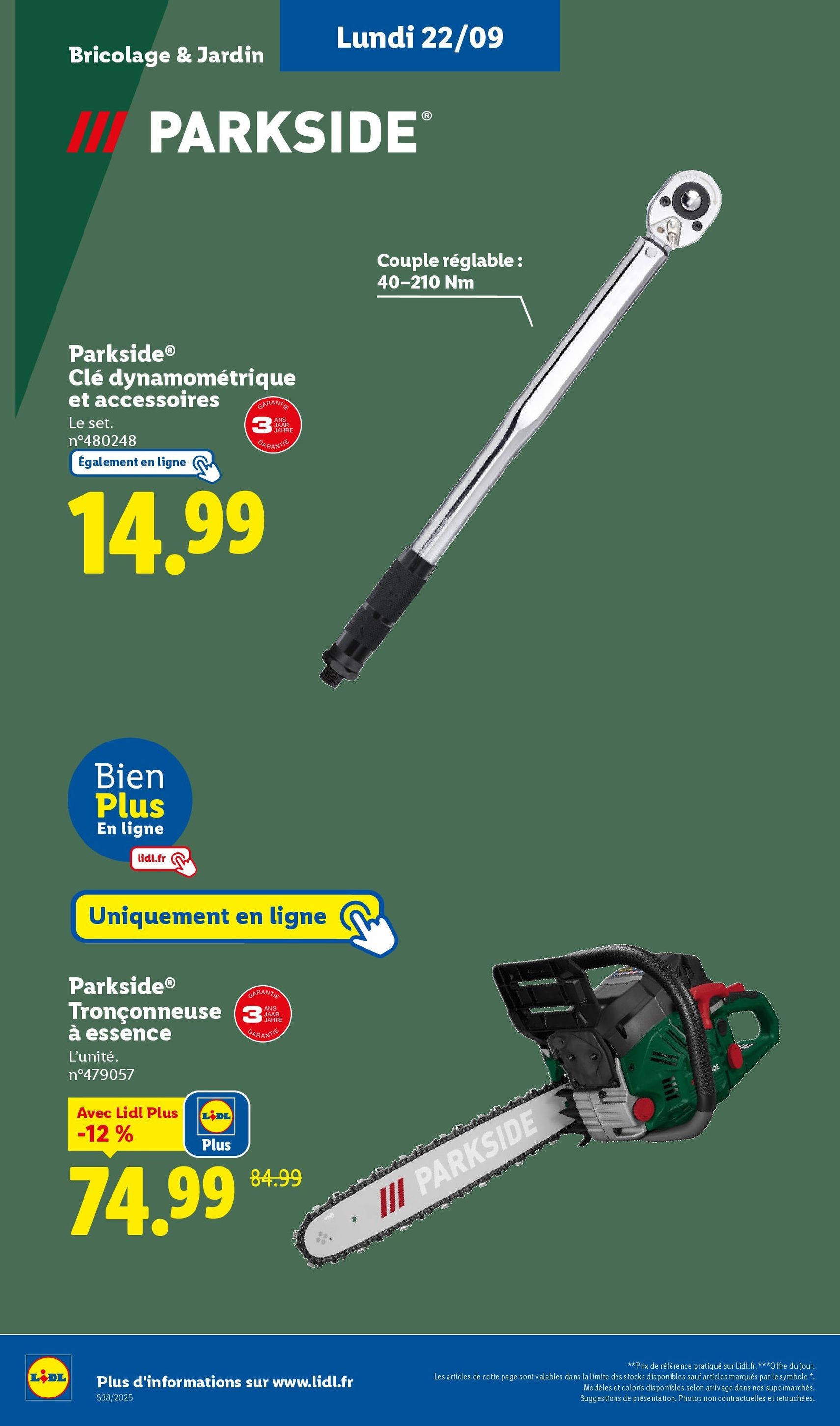 LIDL catalogue semaine 38 - brochure valable à partir du 18/09/2025, page 66 sur 75