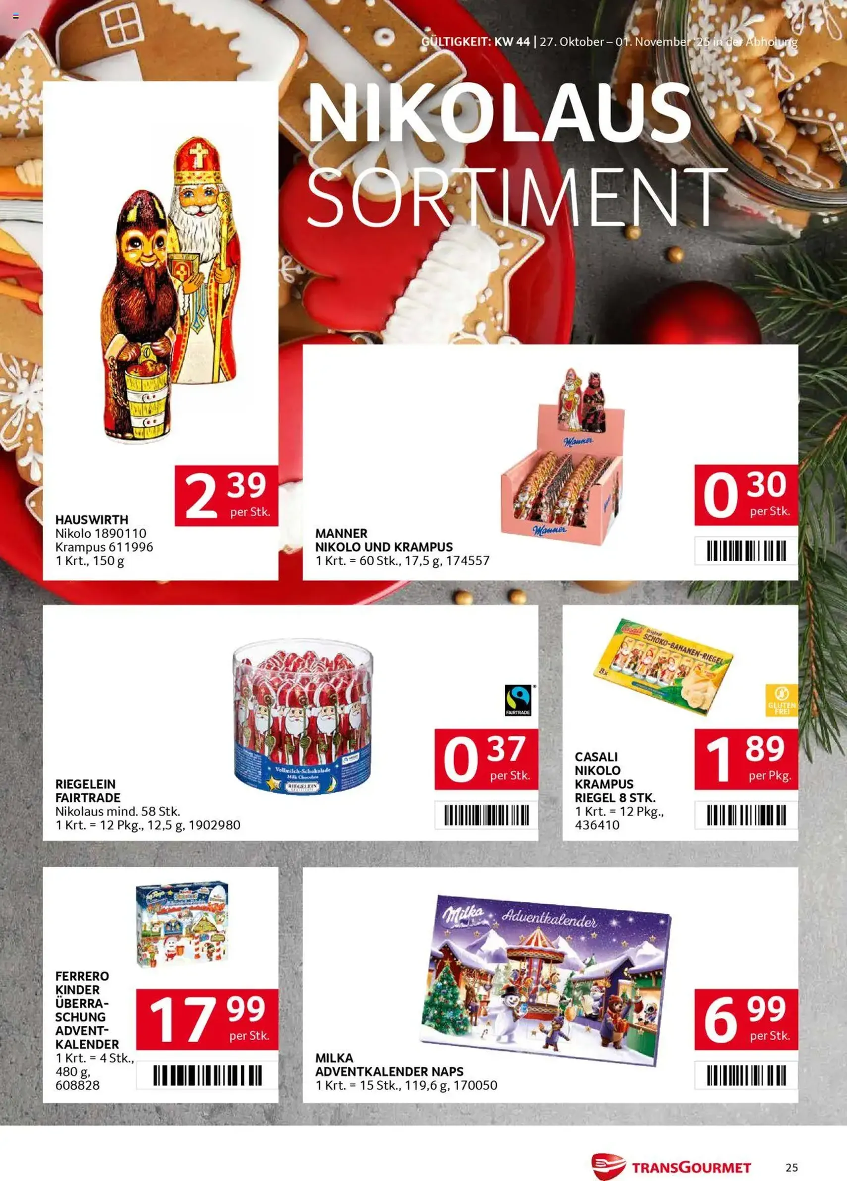 Transgourmet Flugblatt - Gültiger Prospekt ab 26.10.2025, Seite 25 von insgesamt 32 Transgourmet Flugblatt - Gültiger Prospekt ab 26.10.2025, Seite 25 von insgesamt 32