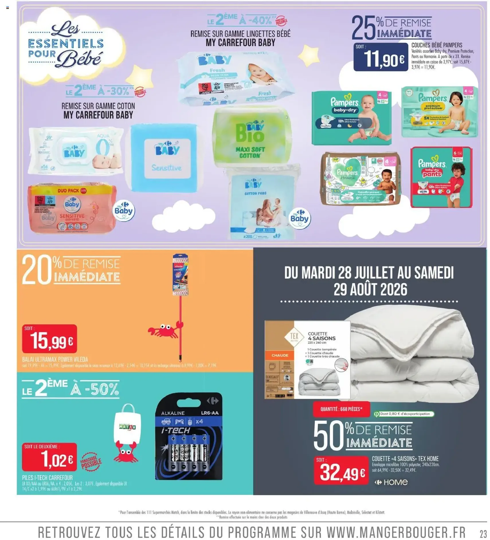 Match Supermarché catalogue - brochure valable à partir du 28/07/2026, page 23 sur 24