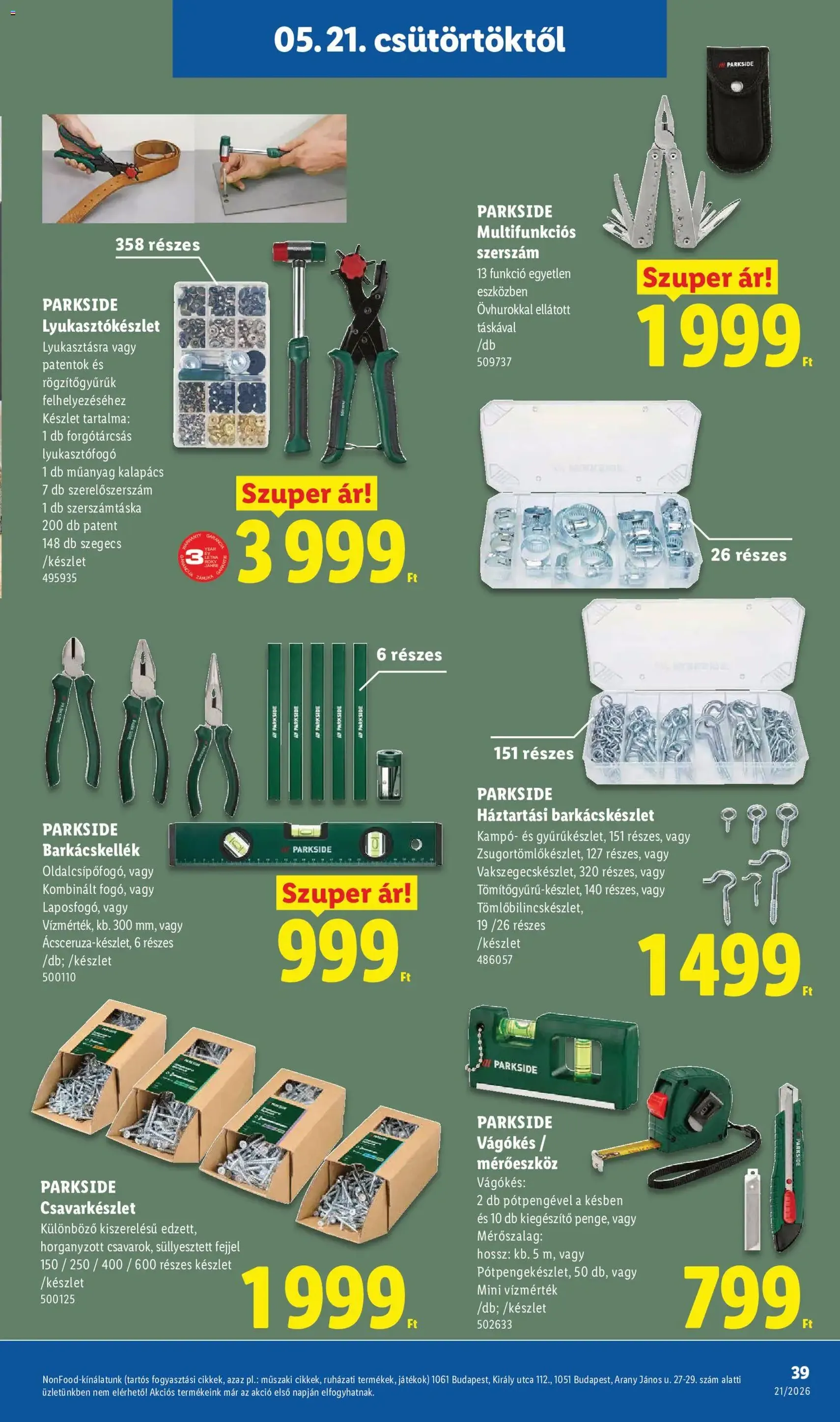 Lidl akciós újság - 2026.05.21. érvényes szórólap 39 oldal 84 oldalból