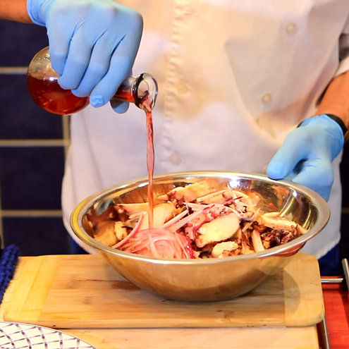 Insalata di polpo ricetta - procedimento 1