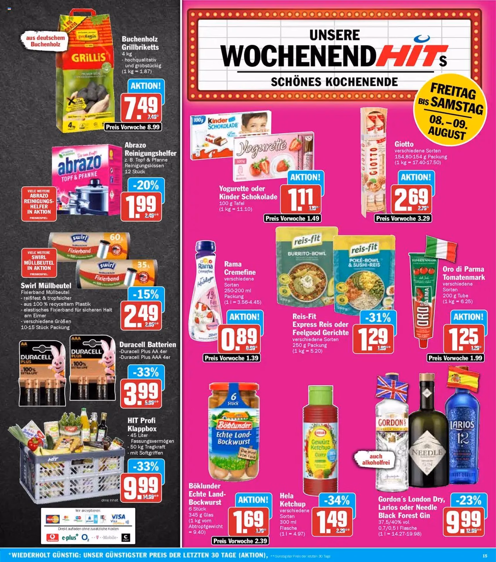 HIT Prospekt - Gültiger Prospekt ab 04.08.2025, Seite 15 von insgesamt 19
