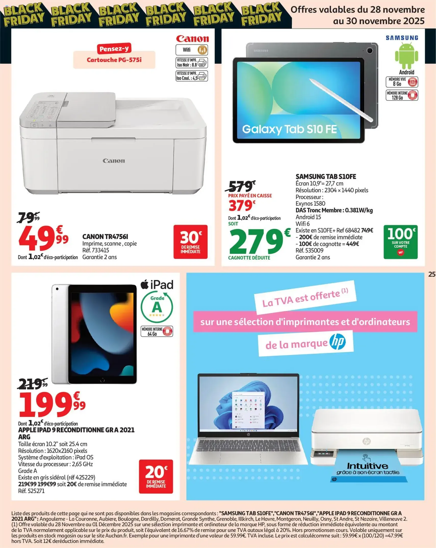 Auchan Black Friday - brochure valable à partir du 25/11/2025, page 25 sur 28
