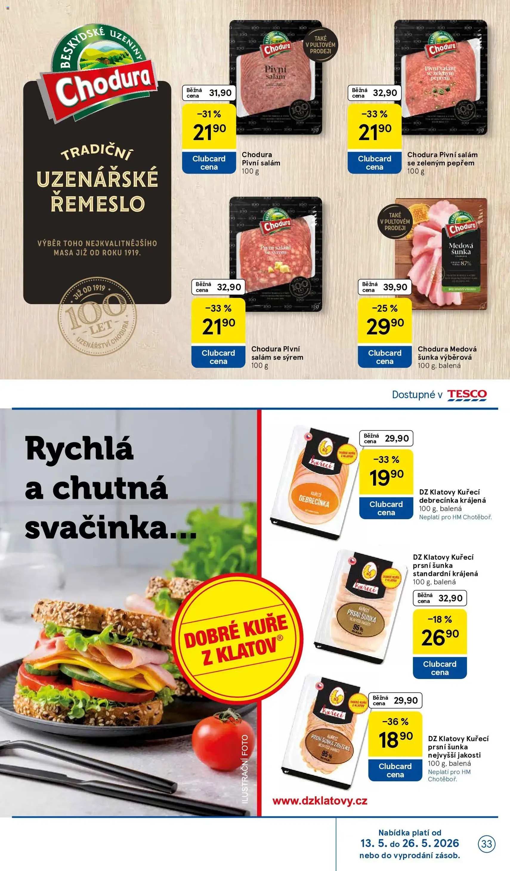Tesco leták - Hypermarket - platný leták od 13.05.2026 strana 33 z 34