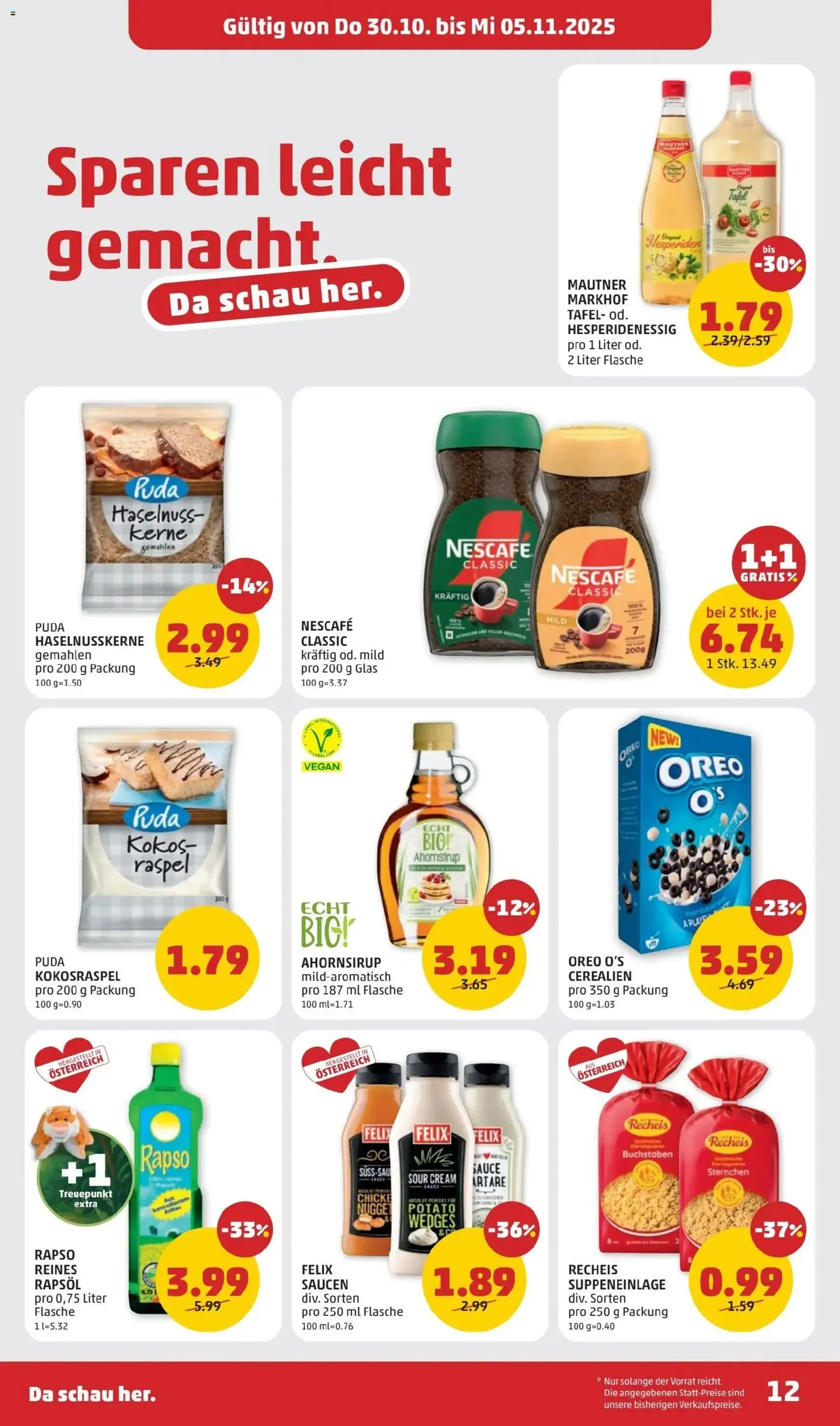 Penny Markt Flugblatt - Gültiger Prospekt ab 30.10.2025, Seite 12 von insgesamt 32 Penny Markt Flugblatt - Gültiger Prospekt ab 30.10.2025, Seite 12 von insgesamt 32
