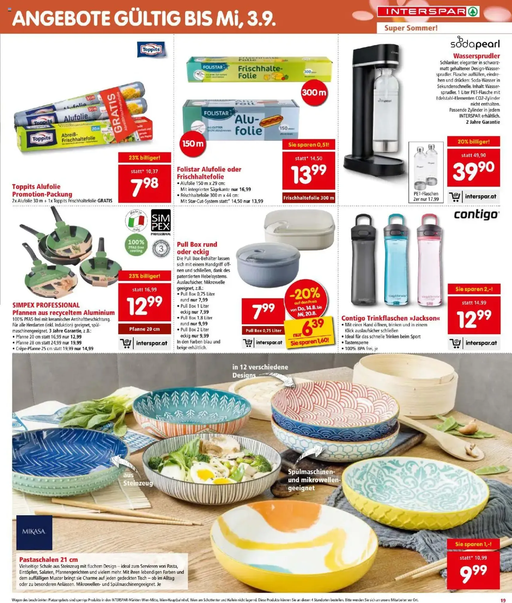Interspar Flugblatt - Gültiger Prospekt ab 14.08.2025, Seite 19 von insgesamt 20 Interspar Flugblatt - Gültiger Prospekt ab 14.08.2025, Seite 19 von insgesamt 20
