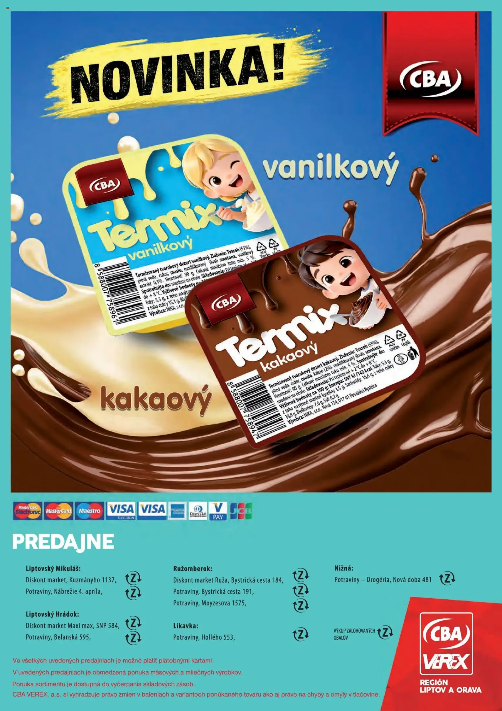 CBA Verex leták - platný leták od 04.06.2026 strana 24 z 24