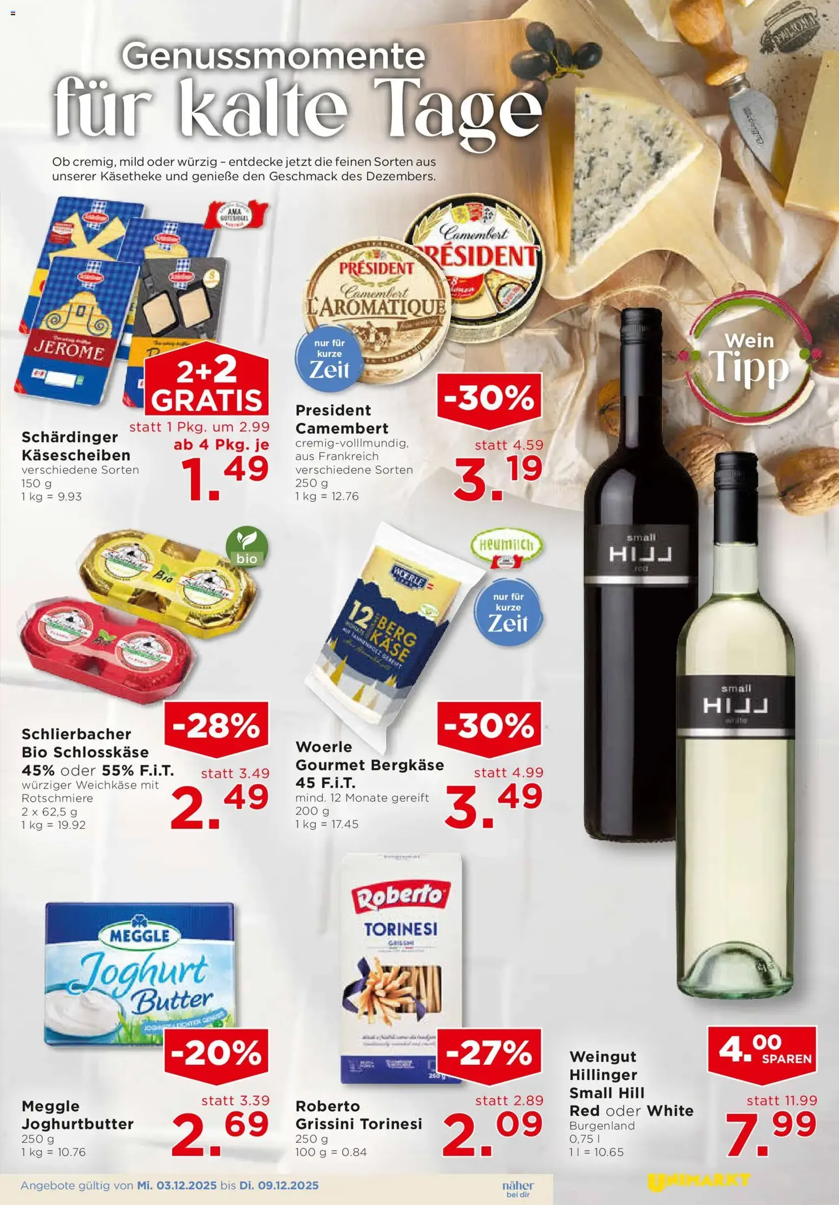 Unimarkt Flugblatt - Gültiger Prospekt ab 03.12.2025, Seite 7 von insgesamt 16