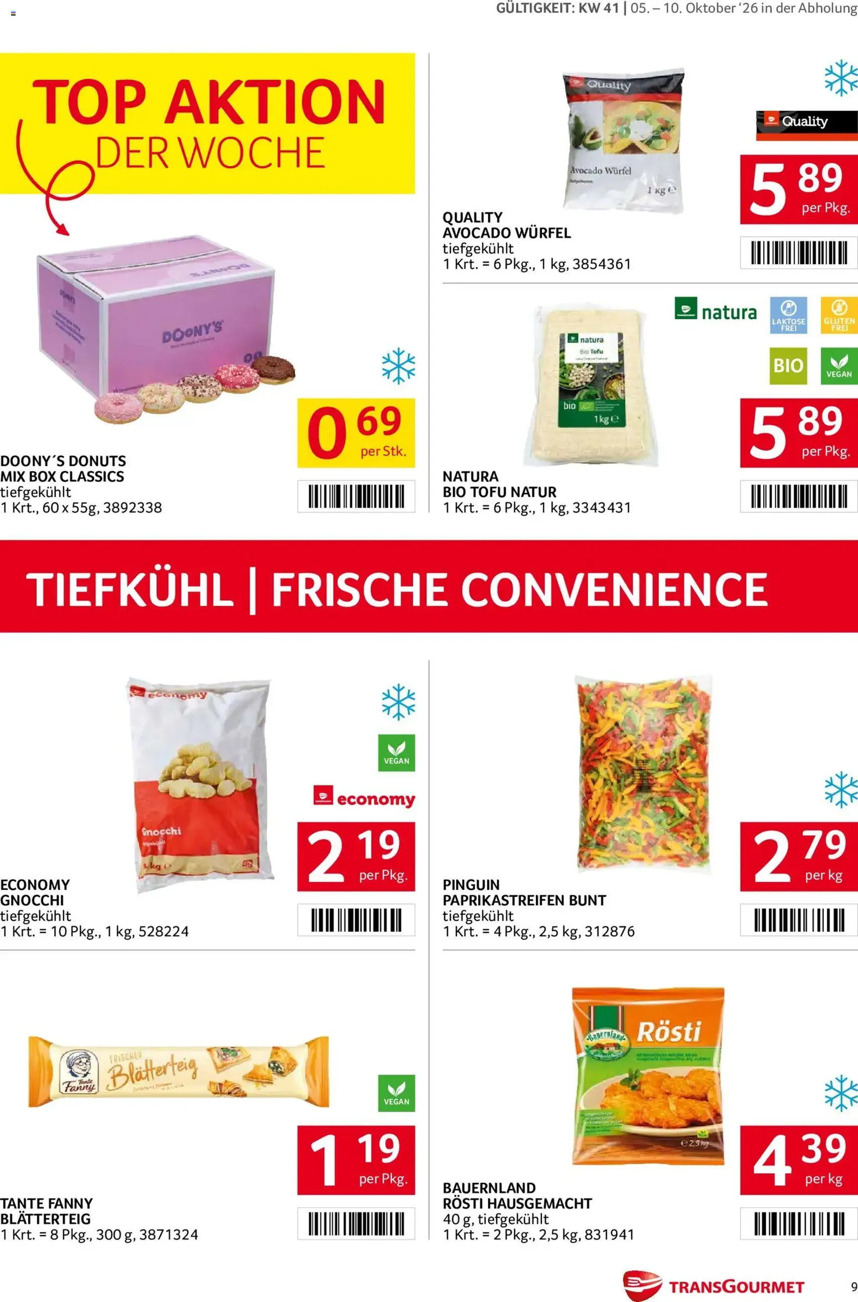 Transgourmet Flugblatt - Gültiger Prospekt ab 05.10.2026, Seite 9 von insgesamt 28