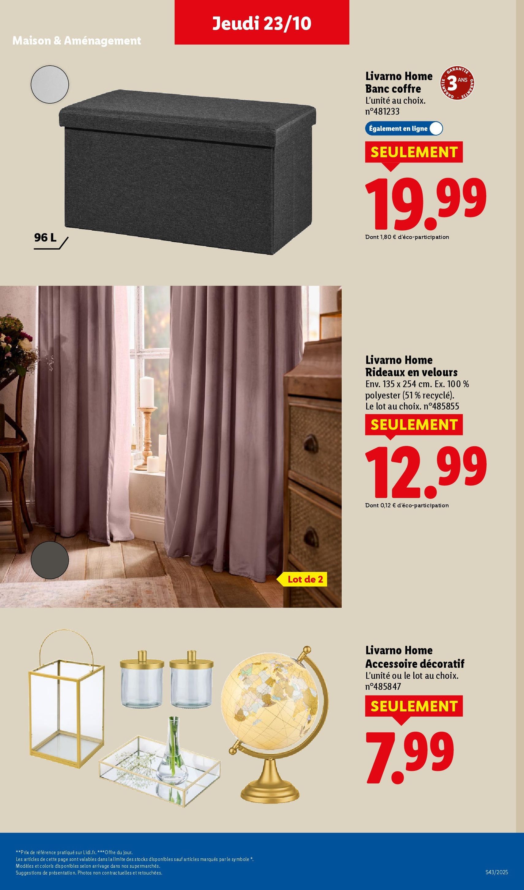 LIDL catalogue semaine 43 - brochure valable à partir du 23/10/2025, page 43 sur 84 LIDL catalogue semaine 43 - brochure valable à partir du 23/10/2025, page 43 sur 84