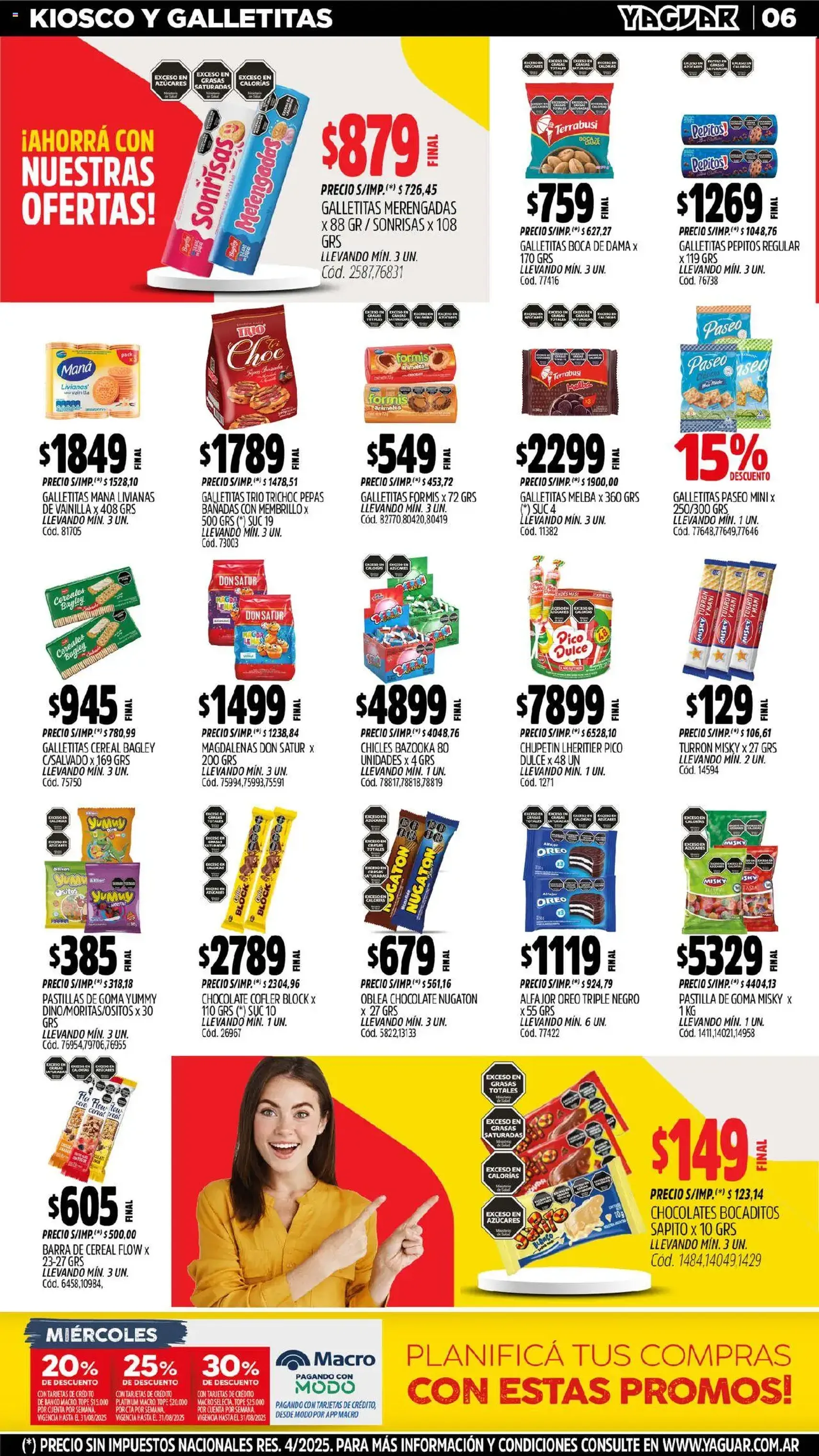 Yaguar catálogo - folleto válido desde 18/08/2025 página 6 de 31 Yaguar catálogo - folleto válido desde 18/08/2025 página 6 de 31