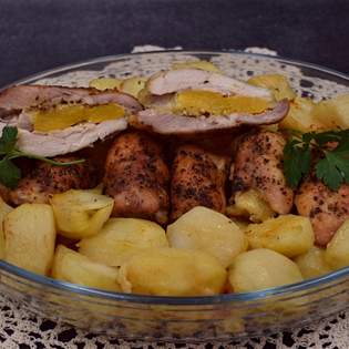 Recipe preview Roasted Chicken Legs with Potatoes