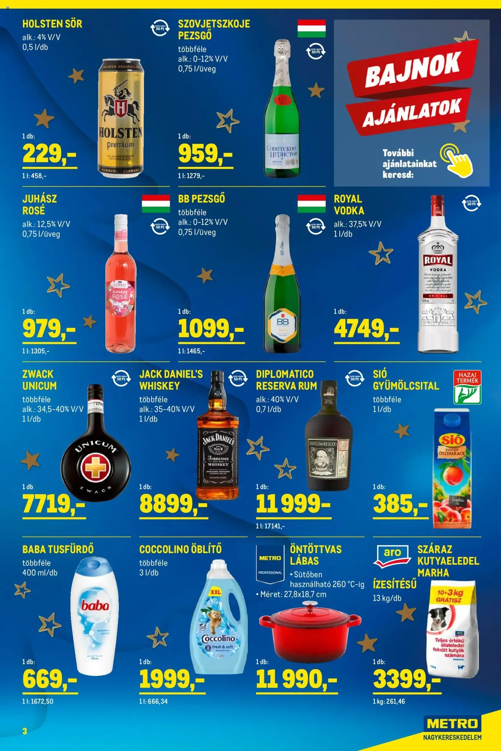 Metro - Élelmiszer és Szezonális katalógus 2025/12 - 2025.12.01. érvényes szórólap 3 oldal 33 oldalból