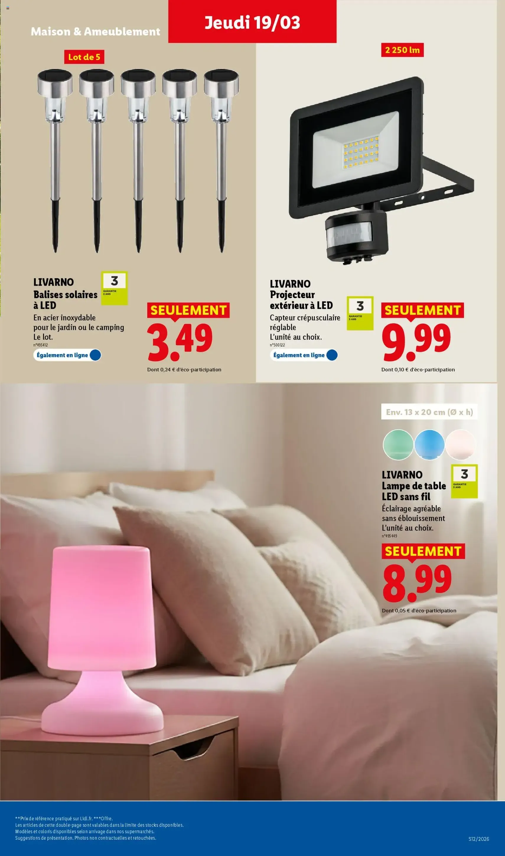 LIDL catalogue semaine 12 - brochure valable à partir du 19/03/2026, page 39 sur 59