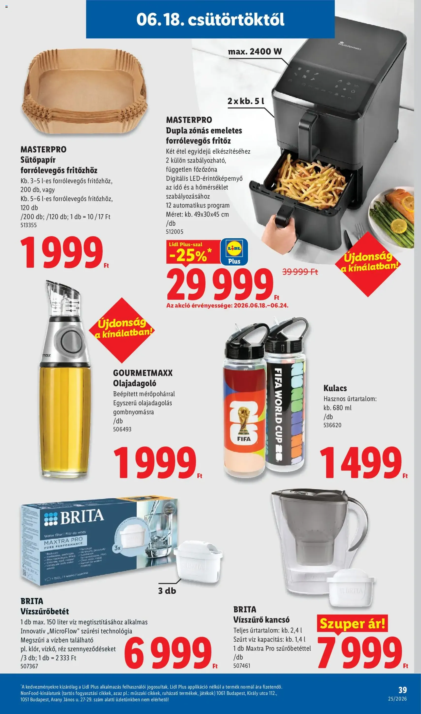 Lidl akciós újság - 2026.06.18. érvényes szórólap 39 oldal 78 oldalból