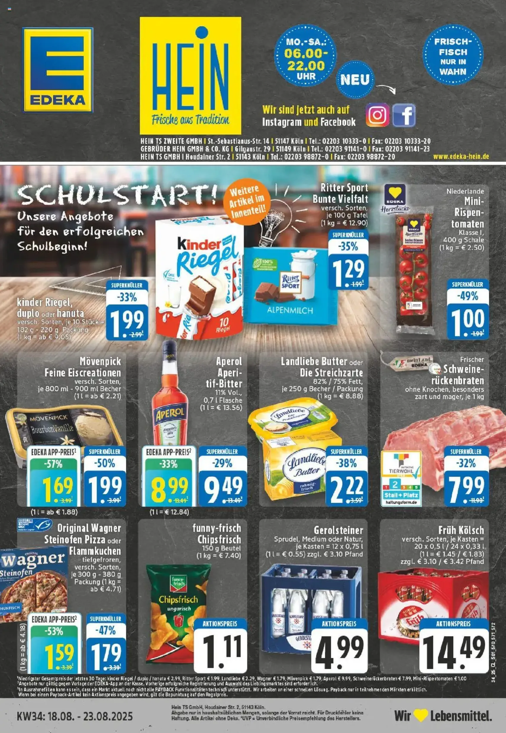 Edeka Prospekt - Gültiger Prospekt ab 18.08.2025, Seite 1 von insgesamt 24 Edeka Prospekt - Gültiger Prospekt ab 18.08.2025, Seite 1 von insgesamt 24