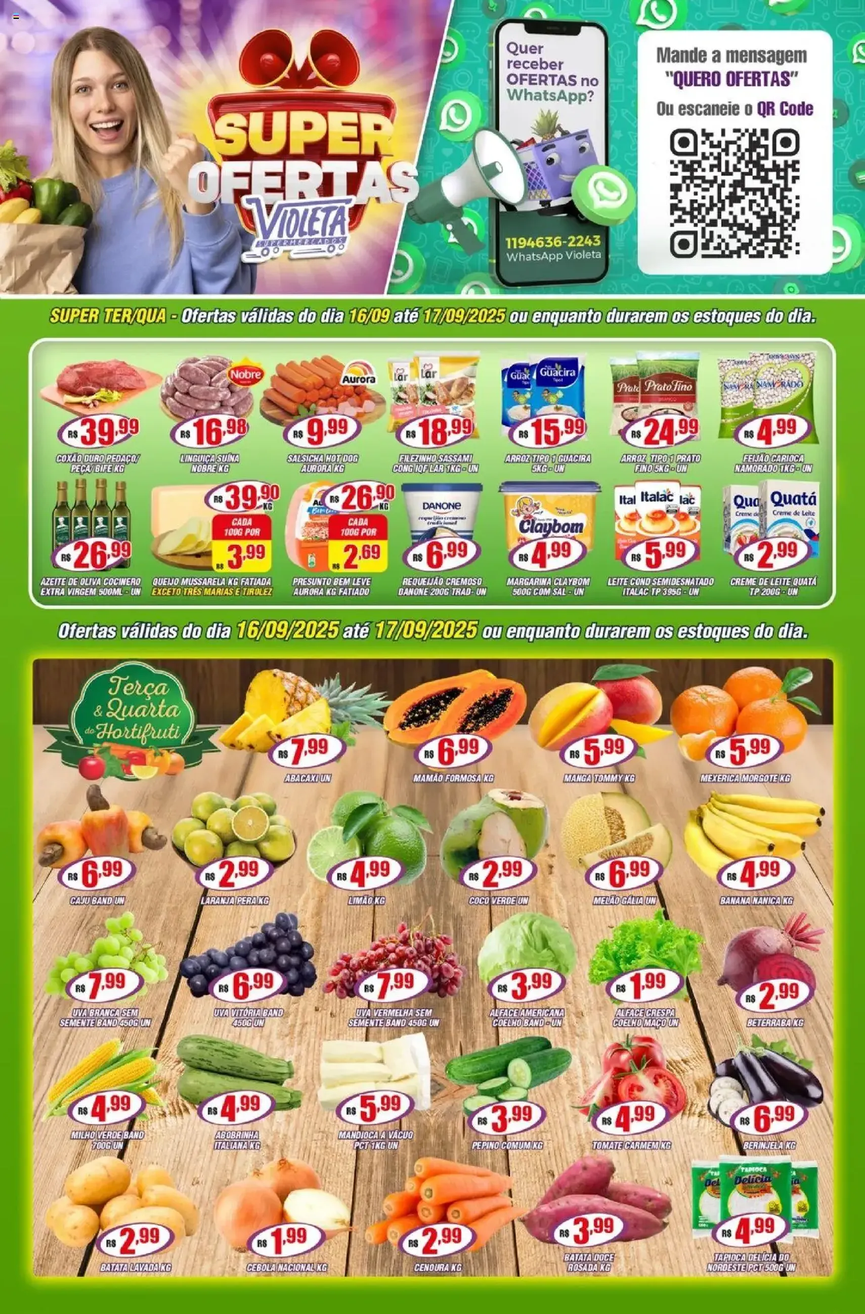 Violeta Supermercados - Ofertas da semana - folheto válido a partir de 16/09/2025 página 1 de 4