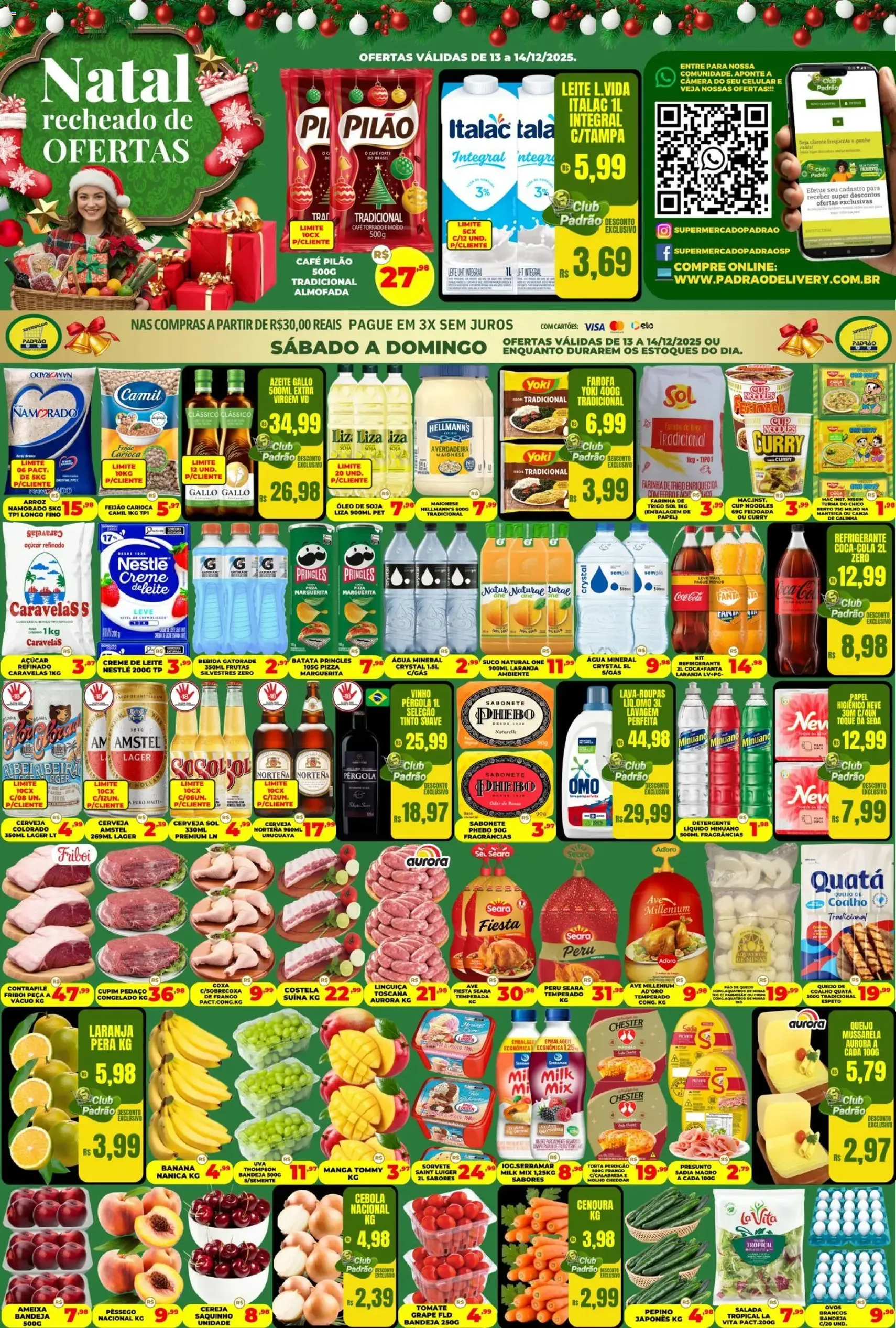 Supermercado Padrão - Ofertas da semana - folheto válido a partir de 13/12/2025 página 1 de 2