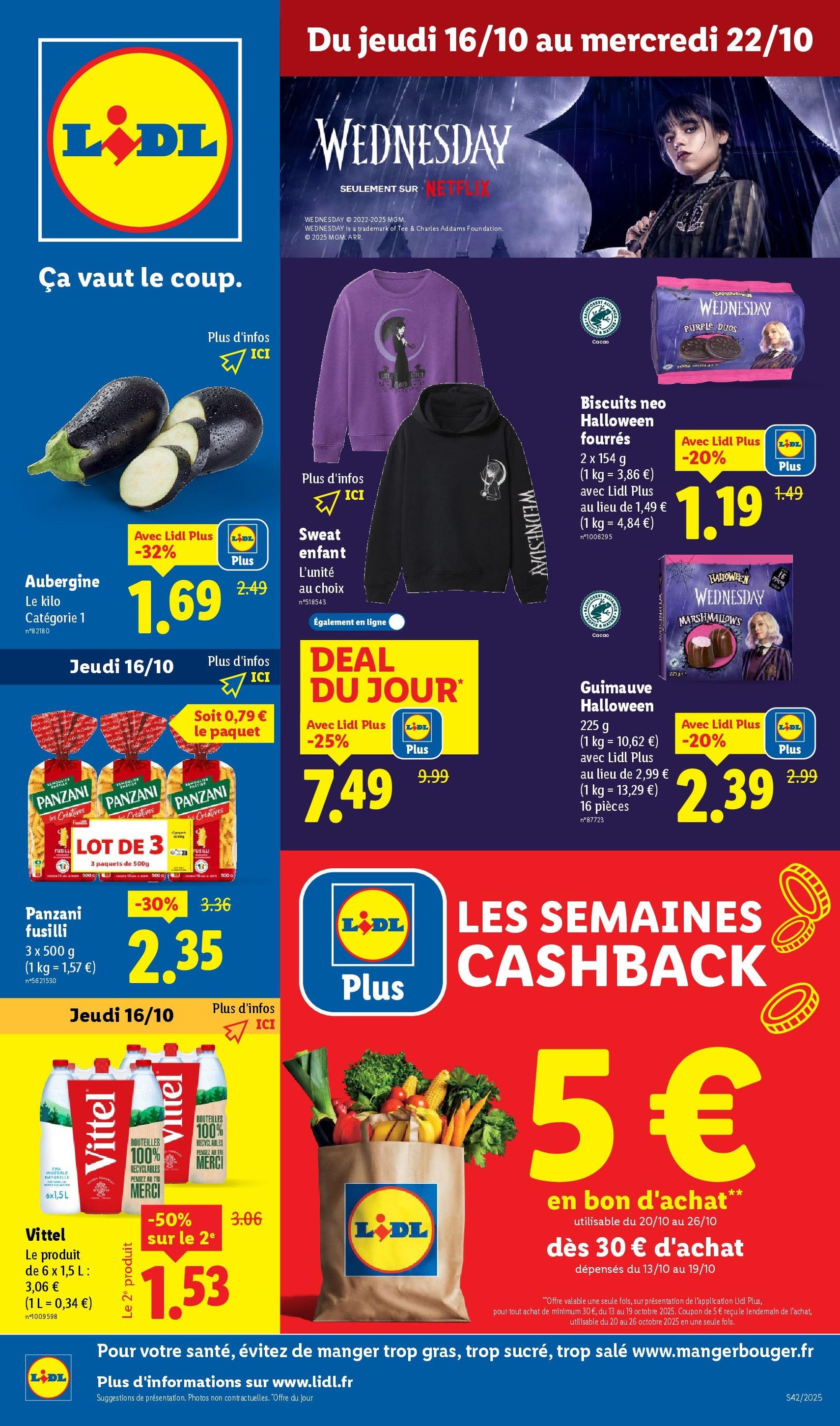 LIDL catalogue semaine 42 - brochure valable à partir du 16/10/2025, page 1 sur 82 LIDL catalogue semaine 42 - brochure valable à partir du 16/10/2025, page 1 sur 82