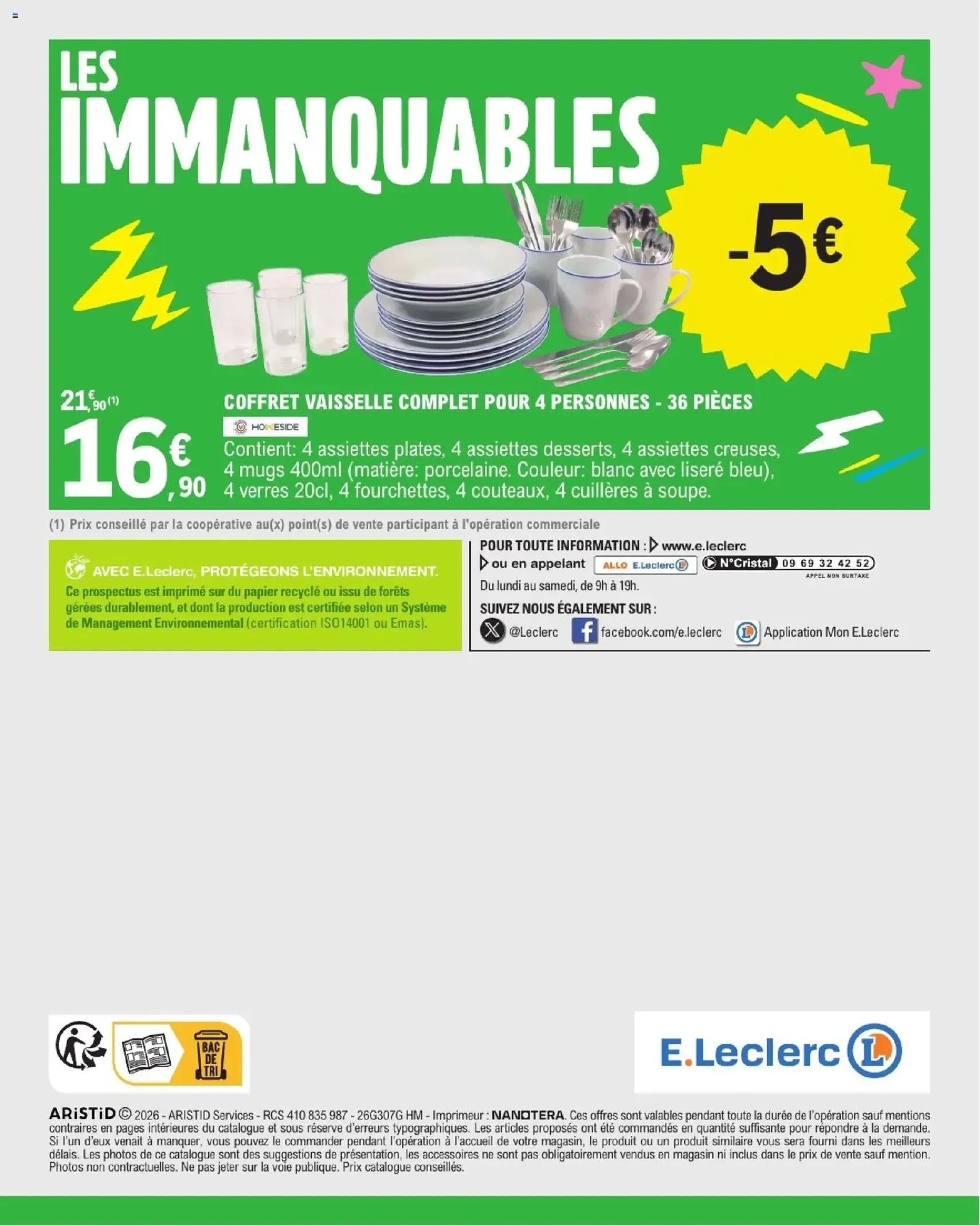 E.Leclerc catalogue - brochure valable à partir du 01/09/2026, page 56 sur 56