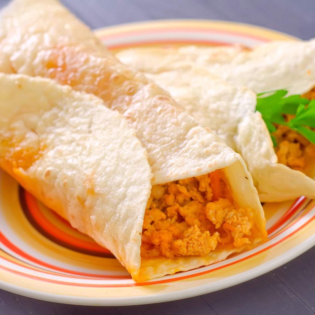 Tortilla darált hússal