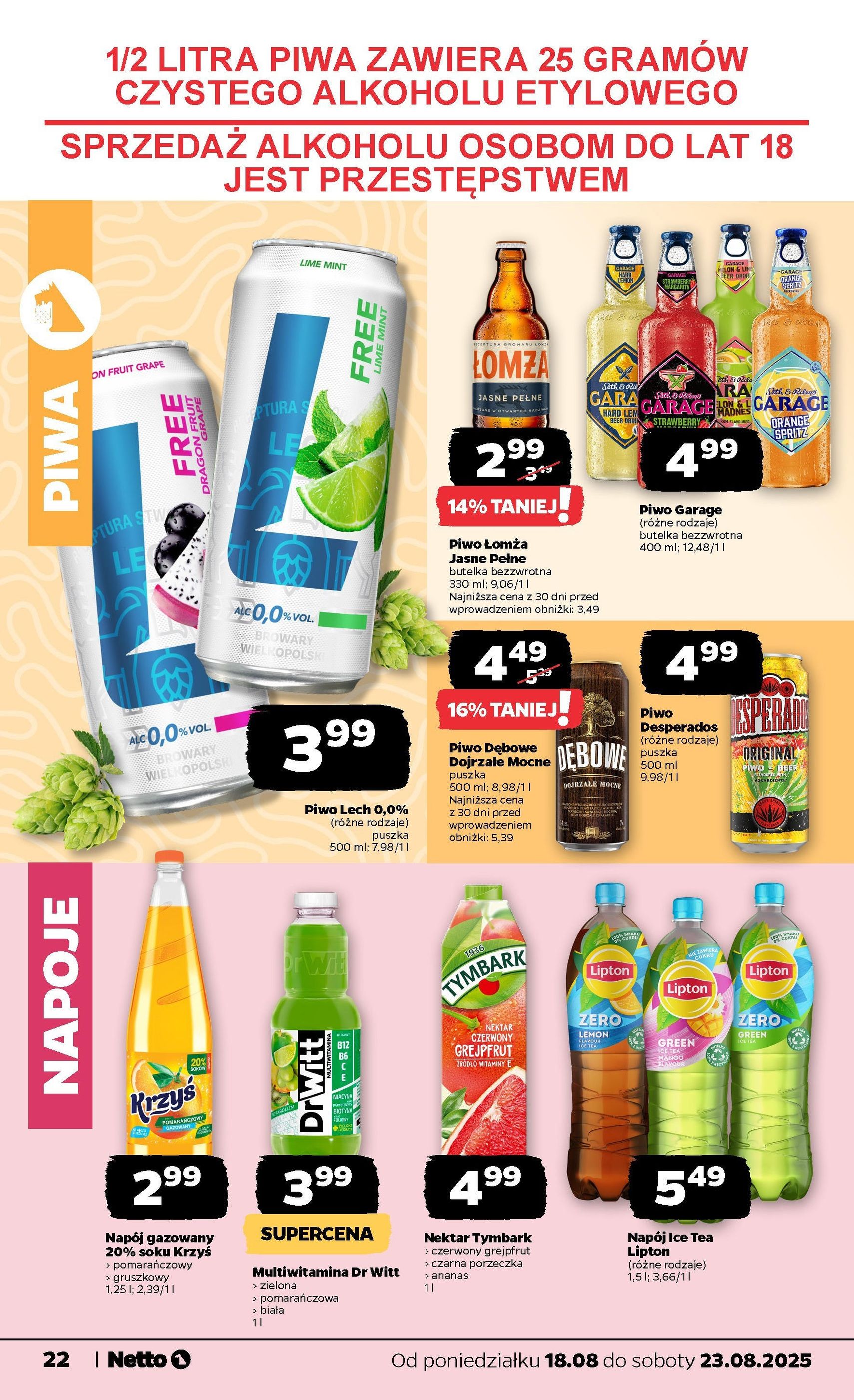 Netto gazetka - Spożywcza - ważny gazetka od 18.08.2025 strona 22 z 33 Netto gazetka - Spożywcza - ważny gazetka od 18.08.2025 strona 22 z 33