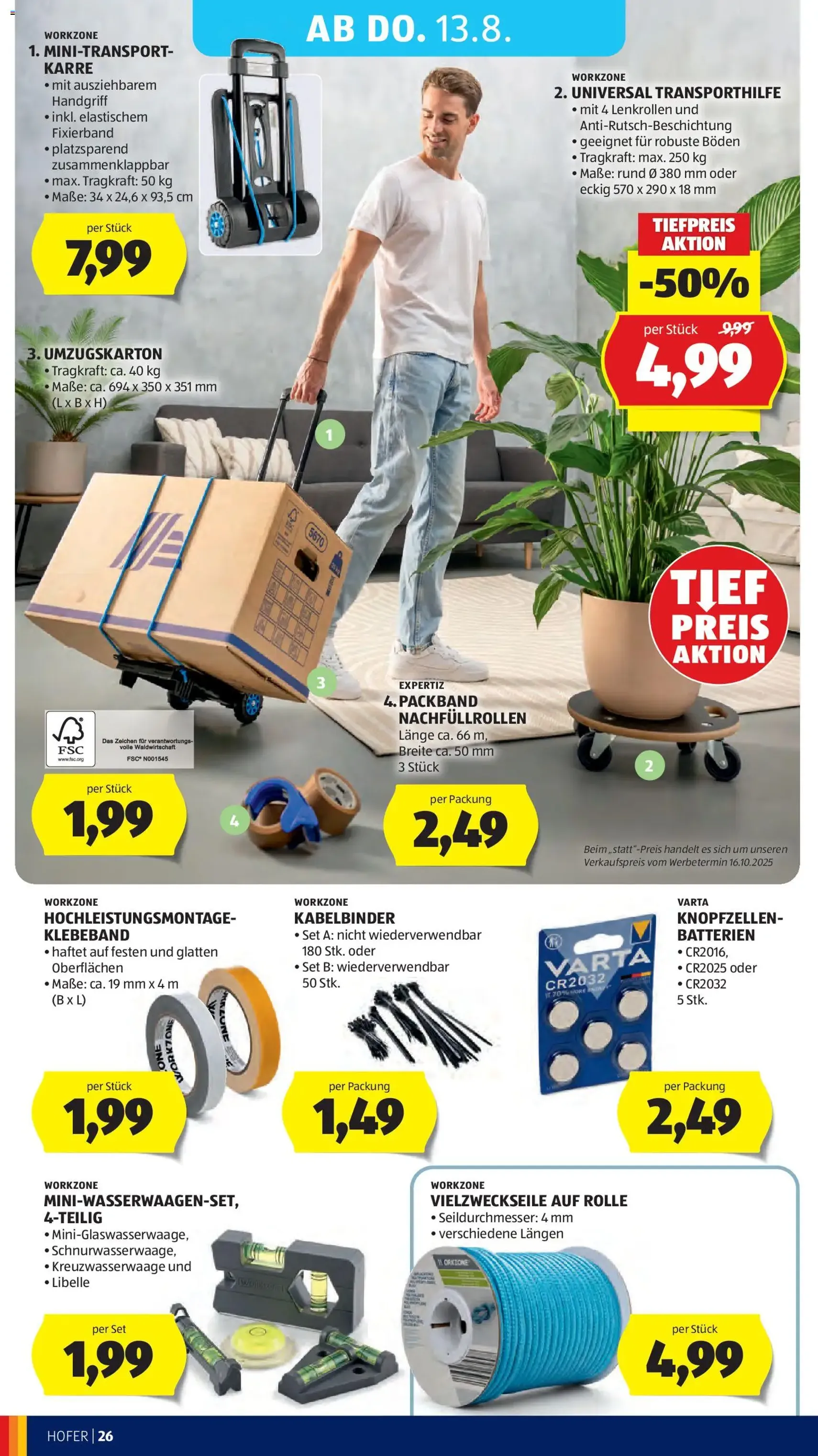 Hofer Flugblatt - Gültiger Prospekt ab 07.08.2026, Seite 40 von insgesamt 47