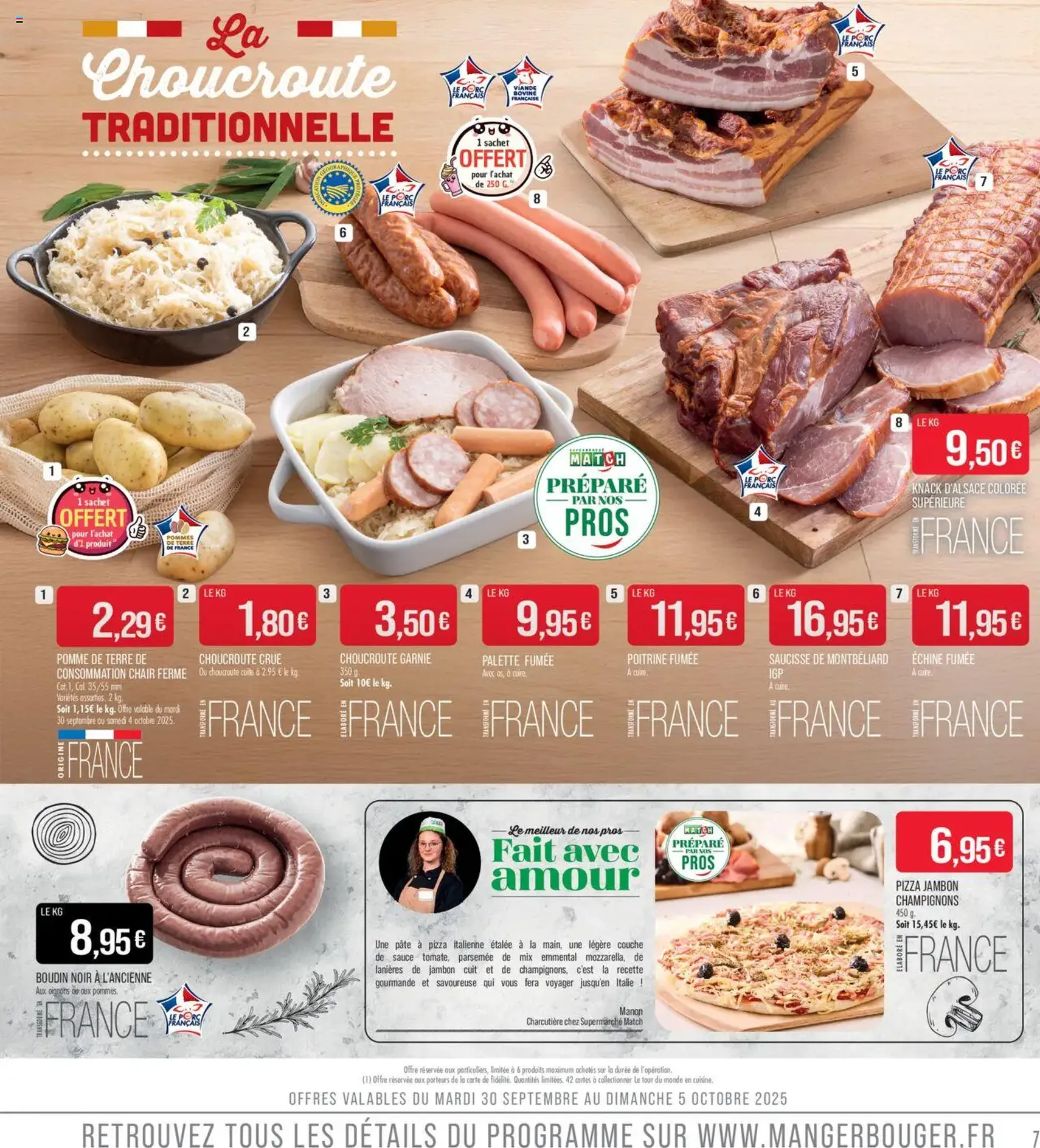 Match Supermarché catalogue - brochure valable à partir du 30/09/2025, page 7 sur 26