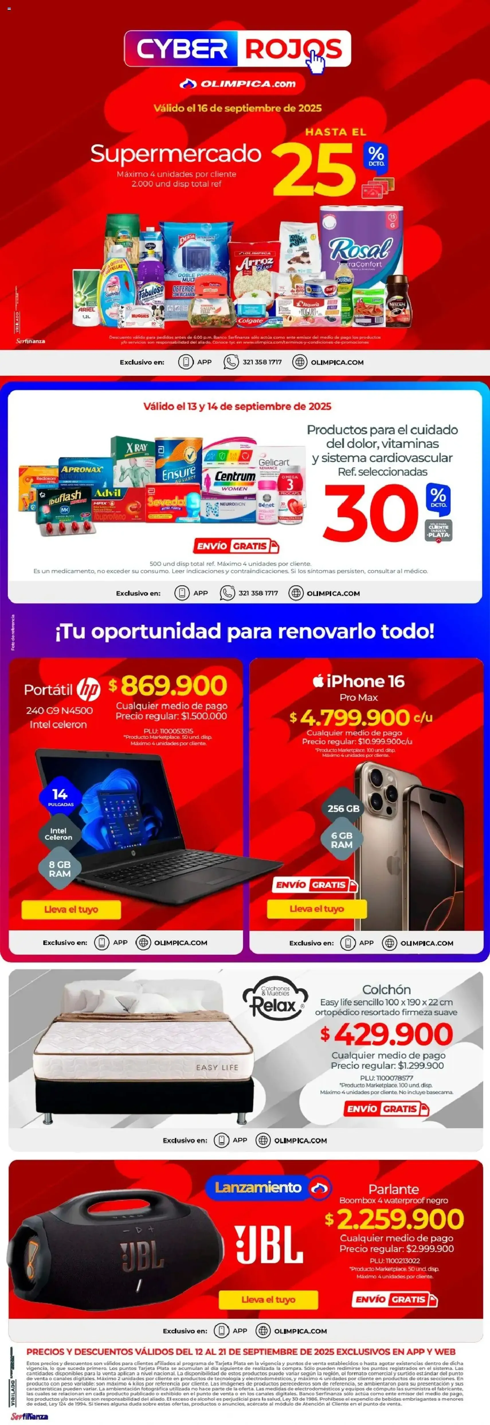 Olímpica - Cyber Rojos - folleto válido desde 12/09/2025 página 2 de 2