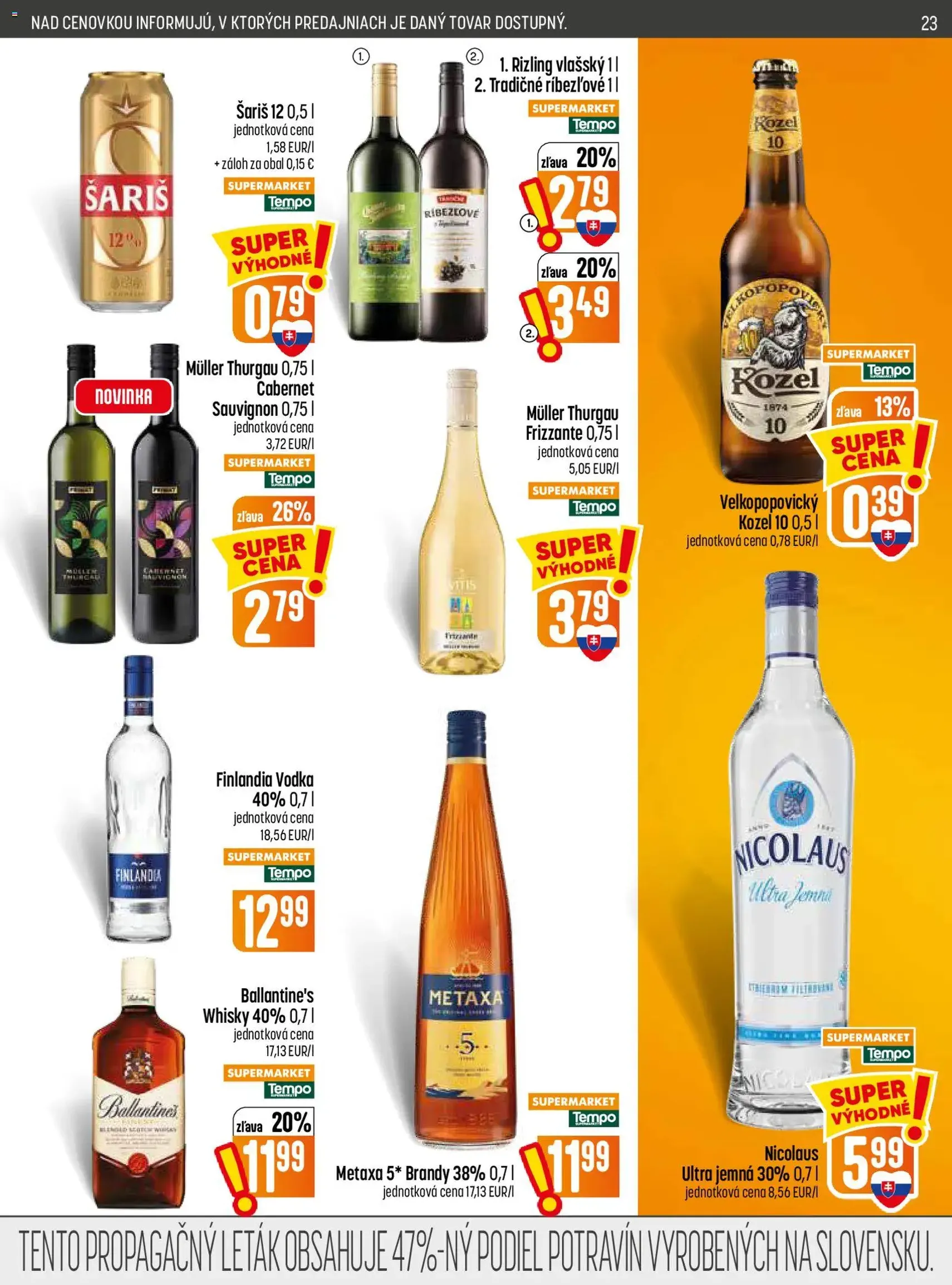 COOP Jednota leták - platný leták od 23.07.2026 strana 23 z 28