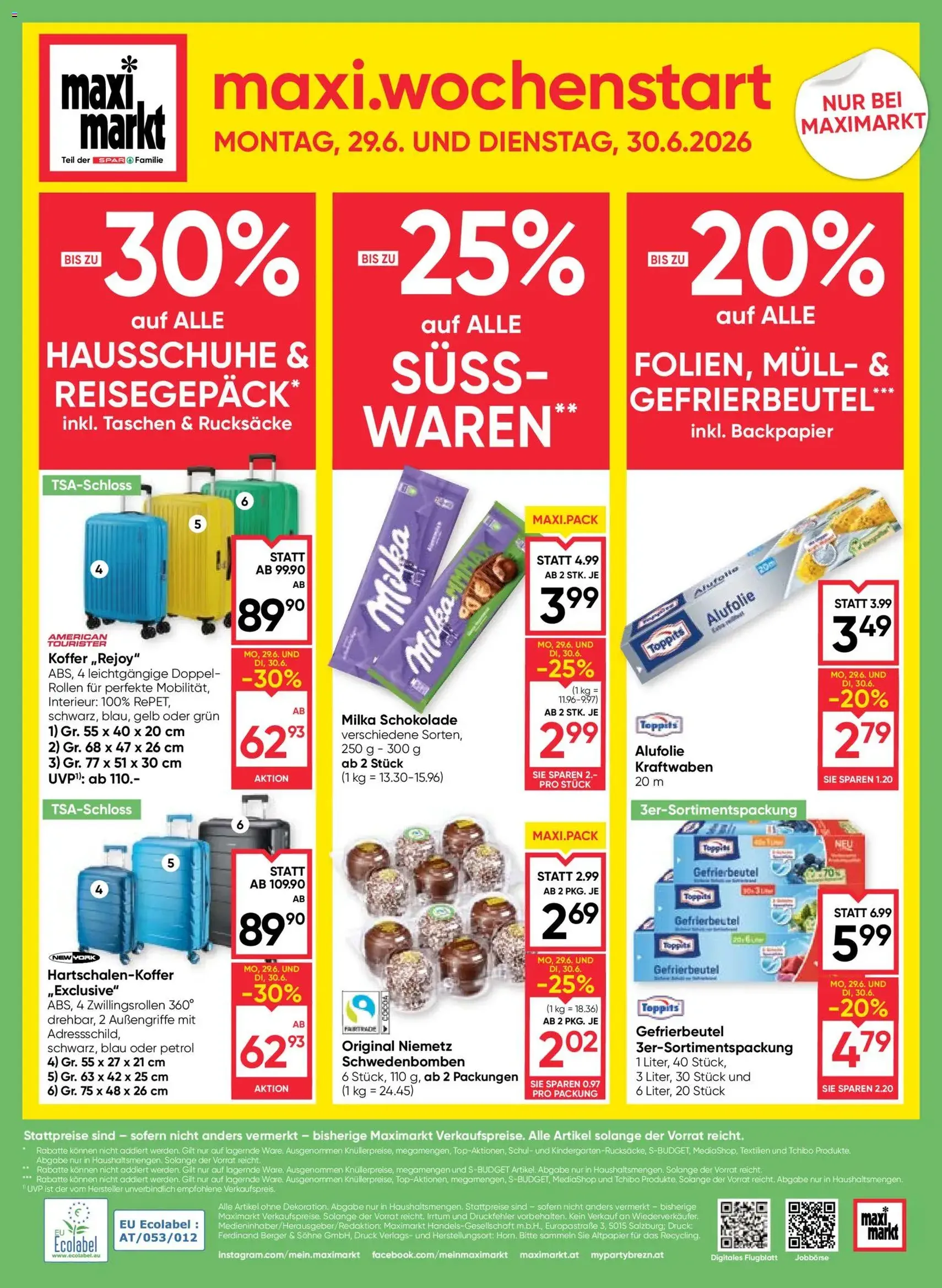 Maximarkt Flugblatt - Gültiger Prospekt ab 25.06.2026, Seite 24 von insgesamt 24