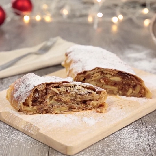 Anteprima ricetta Strudel natalizio