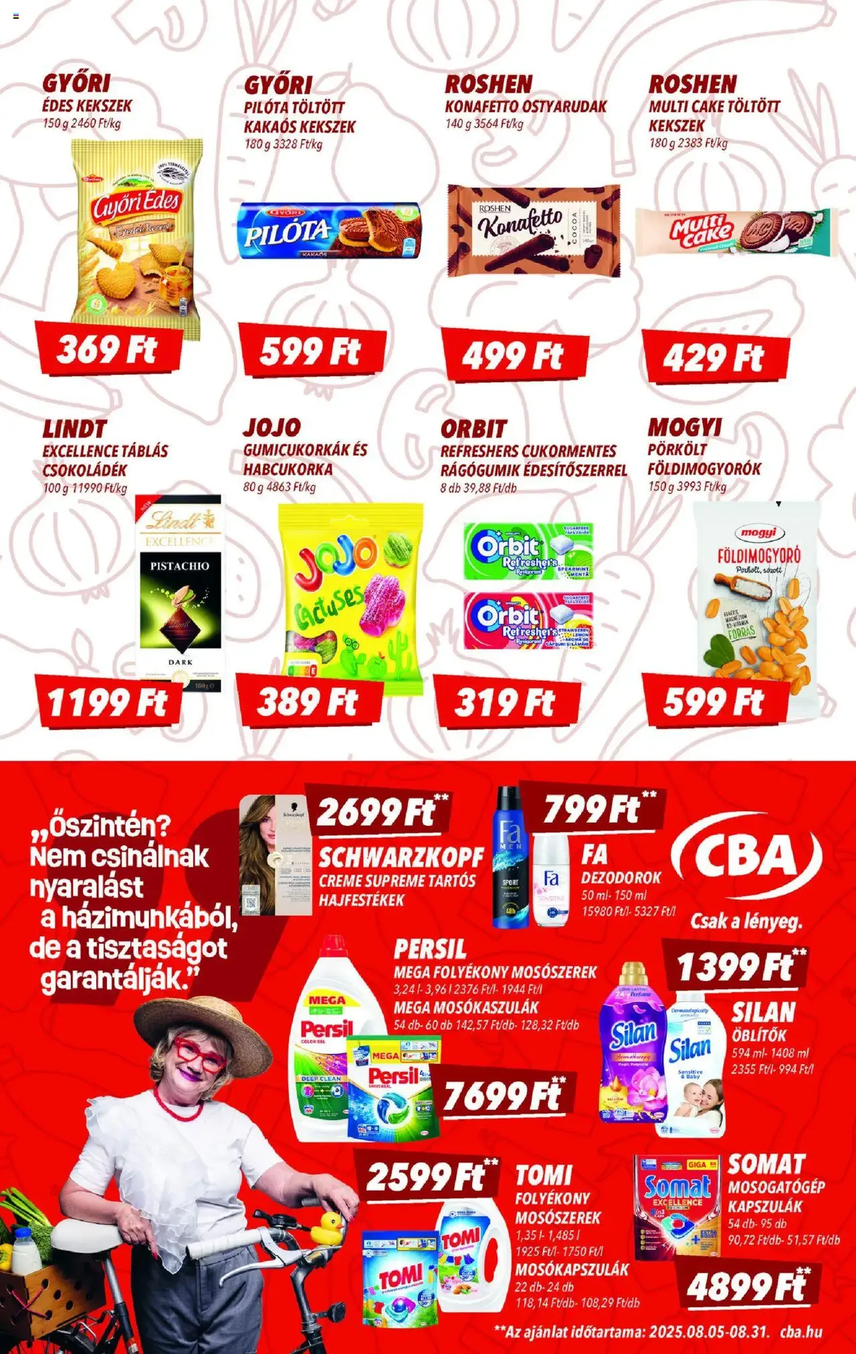 CBA Akciós újság - 2025.08.14. érvényes szórólap 6 oldal 8 oldalból