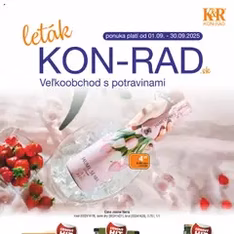 KON - RAD leták - náhľad letáku platný od 01.09.2025