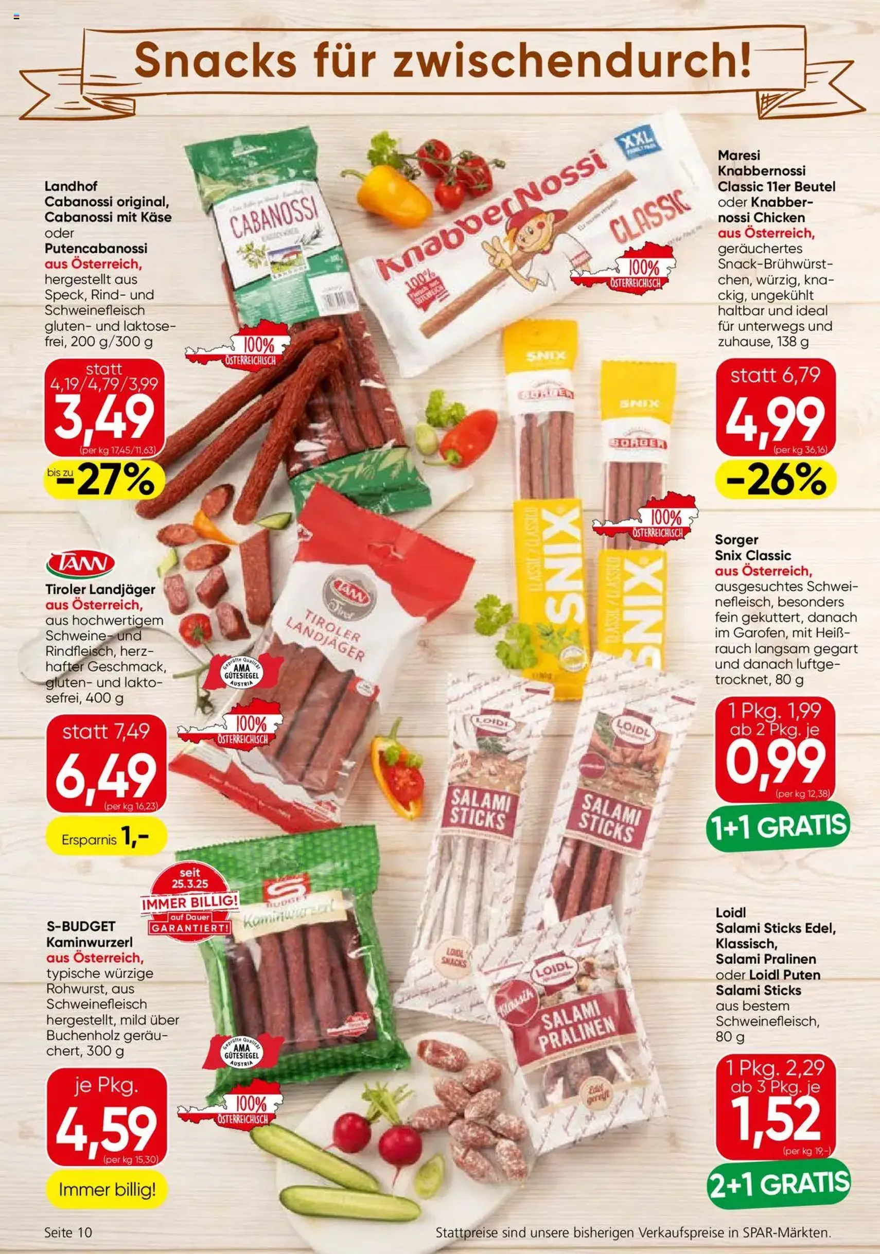 Eurospar Flugblatt - Gültiger Prospekt ab 28.08.2025, Seite 10 von insgesamt 16 Eurospar Flugblatt - Gültiger Prospekt ab 28.08.2025, Seite 10 von insgesamt 16