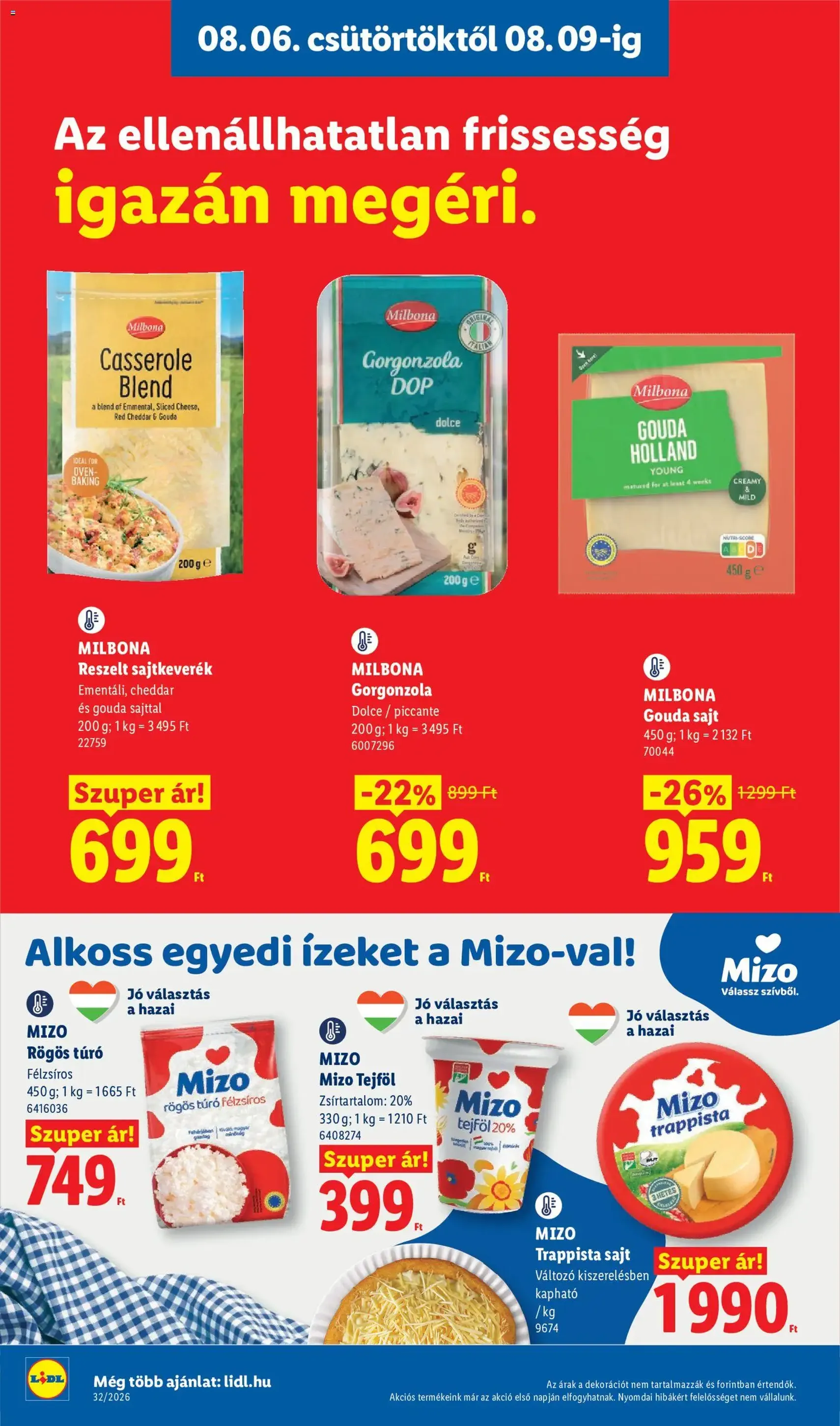 Lidl akciós újság - 2026.08.06. érvényes szórólap 10 oldal 80 oldalból