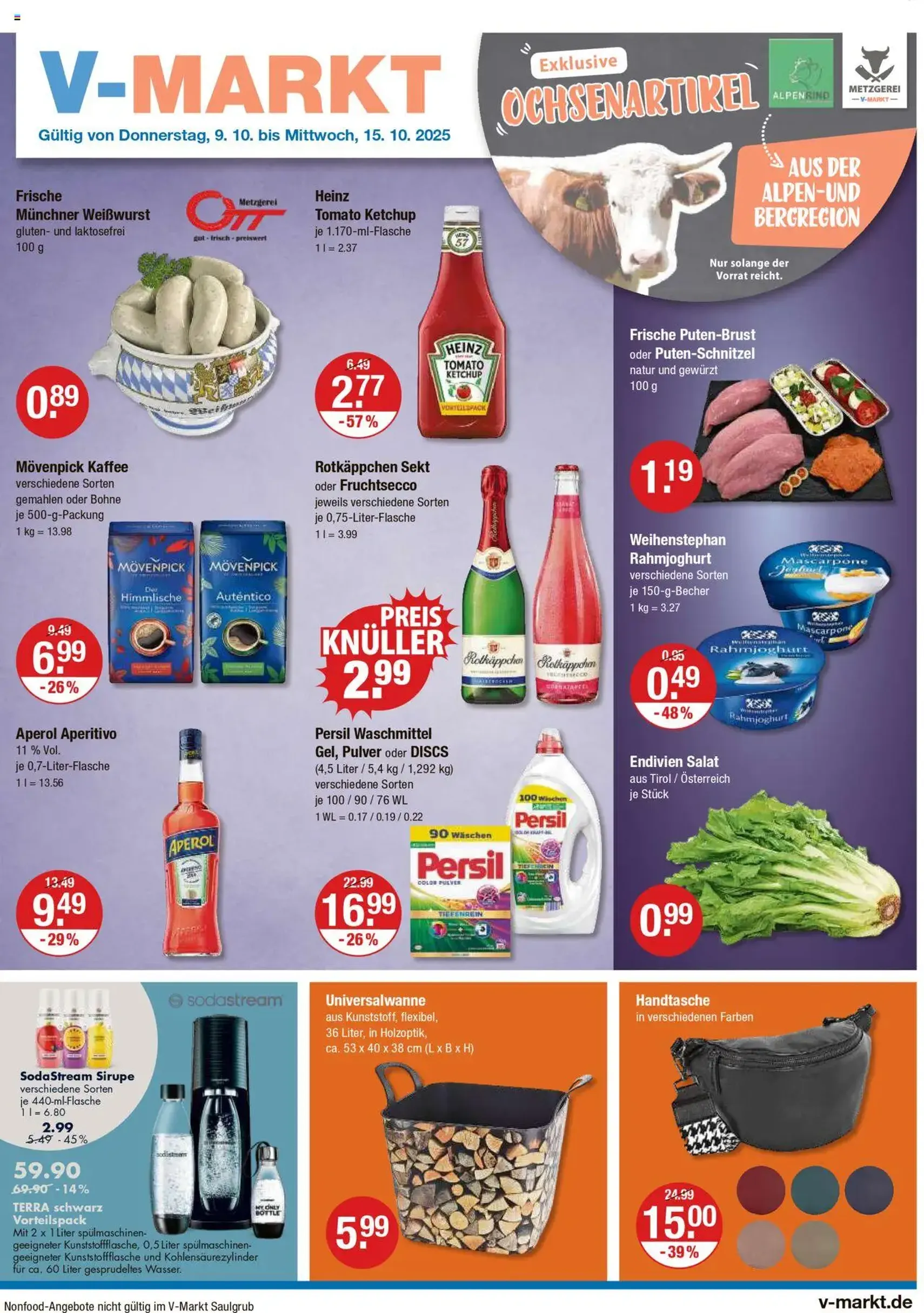 V-Markt - Hallertau / Oberpfalz - Gültiger Prospekt ab 09.10.2025, Seite 1 von insgesamt 22