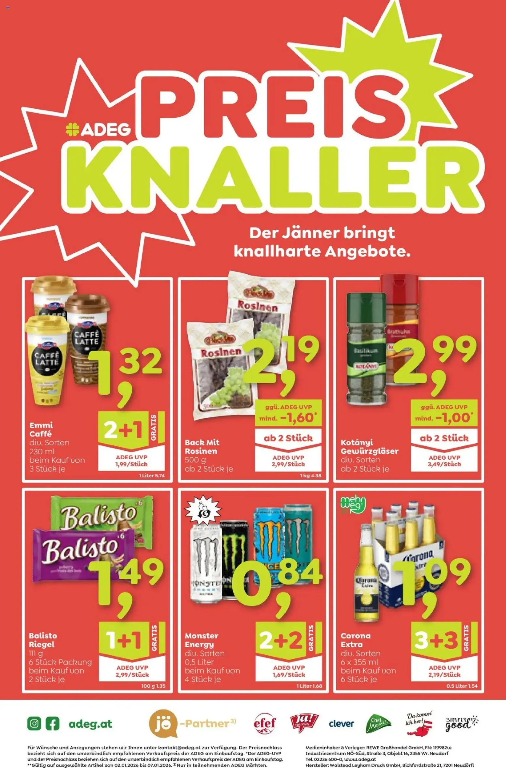 ADEG Flugblatt - Gültiger Prospekt ab 02.01.2025, Seite 16 von insgesamt 16