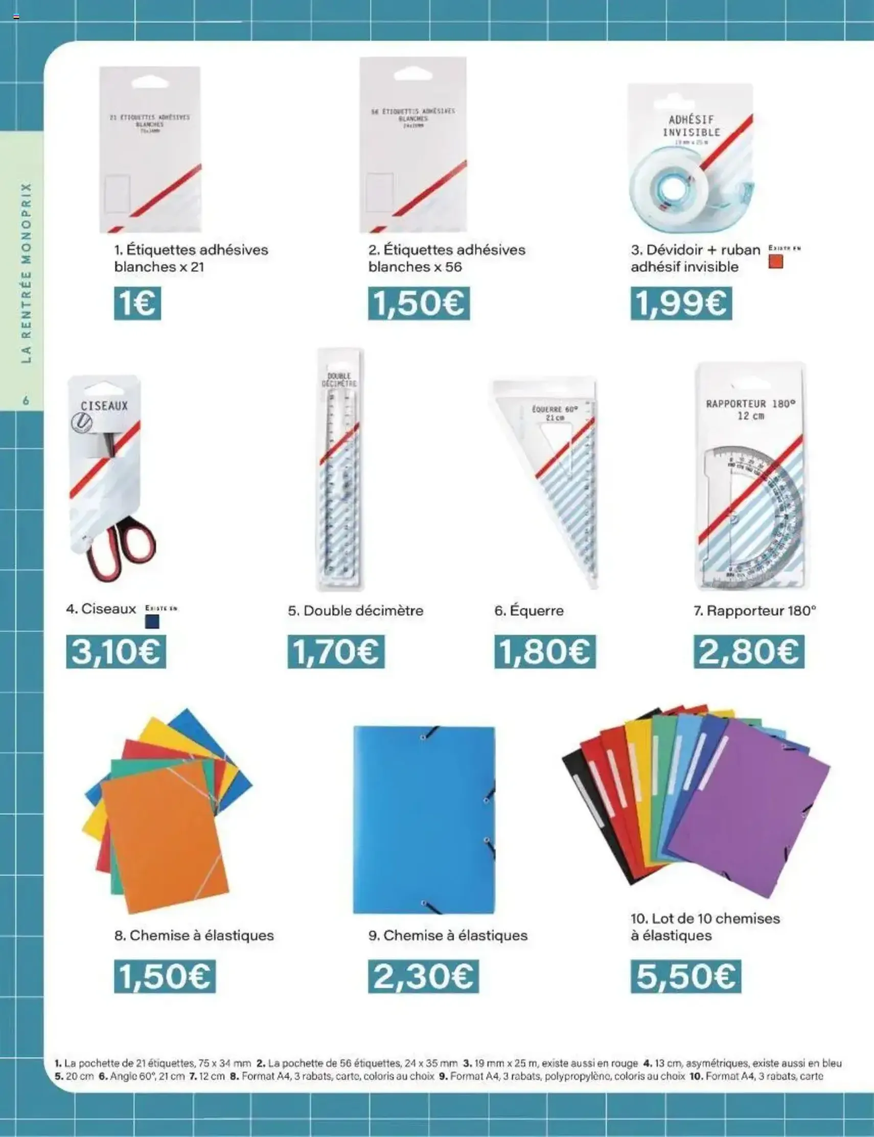 Monoprix catalogue guide de rentrée - brochure valable à partir du 05/08/2025, page 6 sur 42