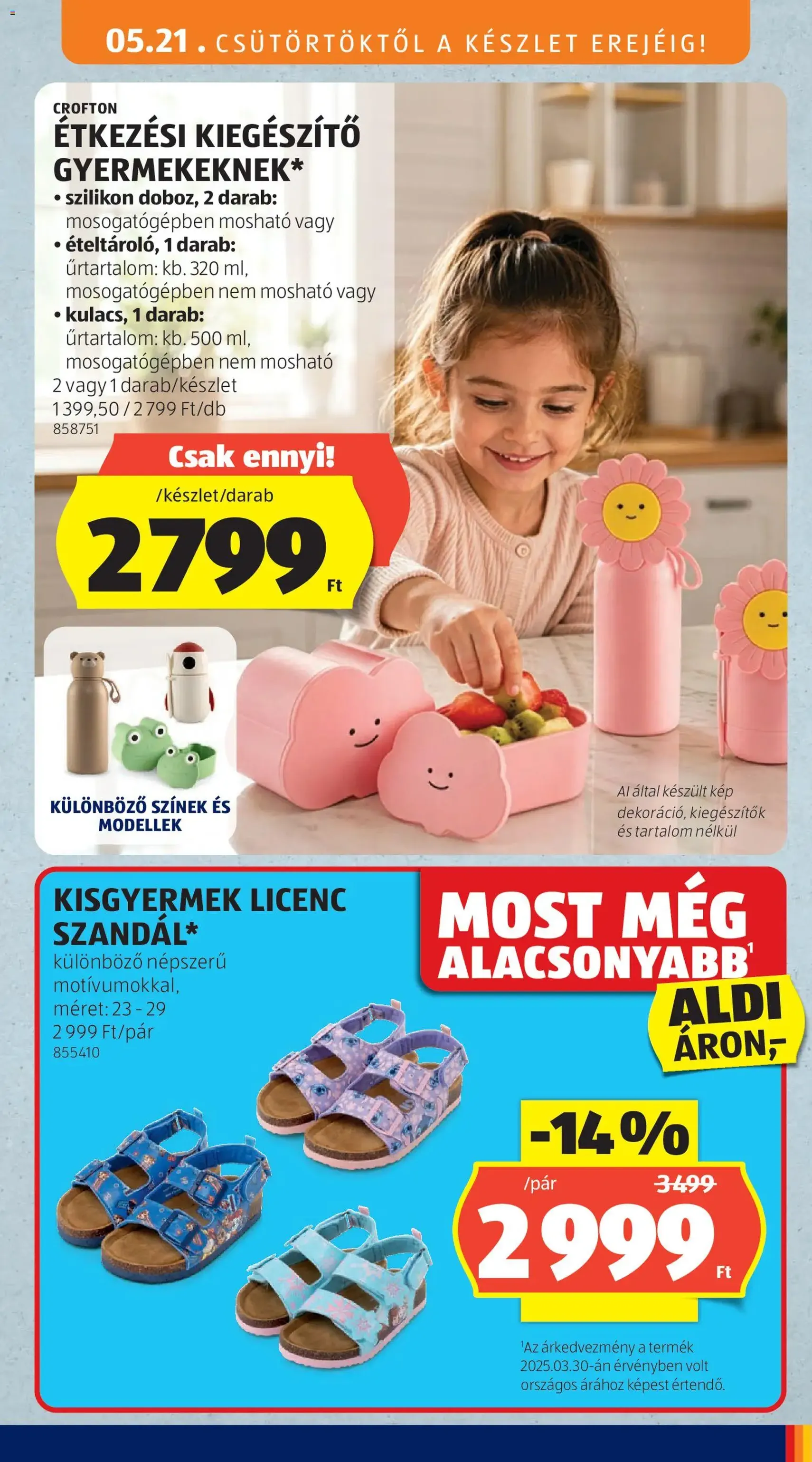 Aldi akciós újság - 2026.05.21. érvényes szórólap 29 oldal 65 oldalból