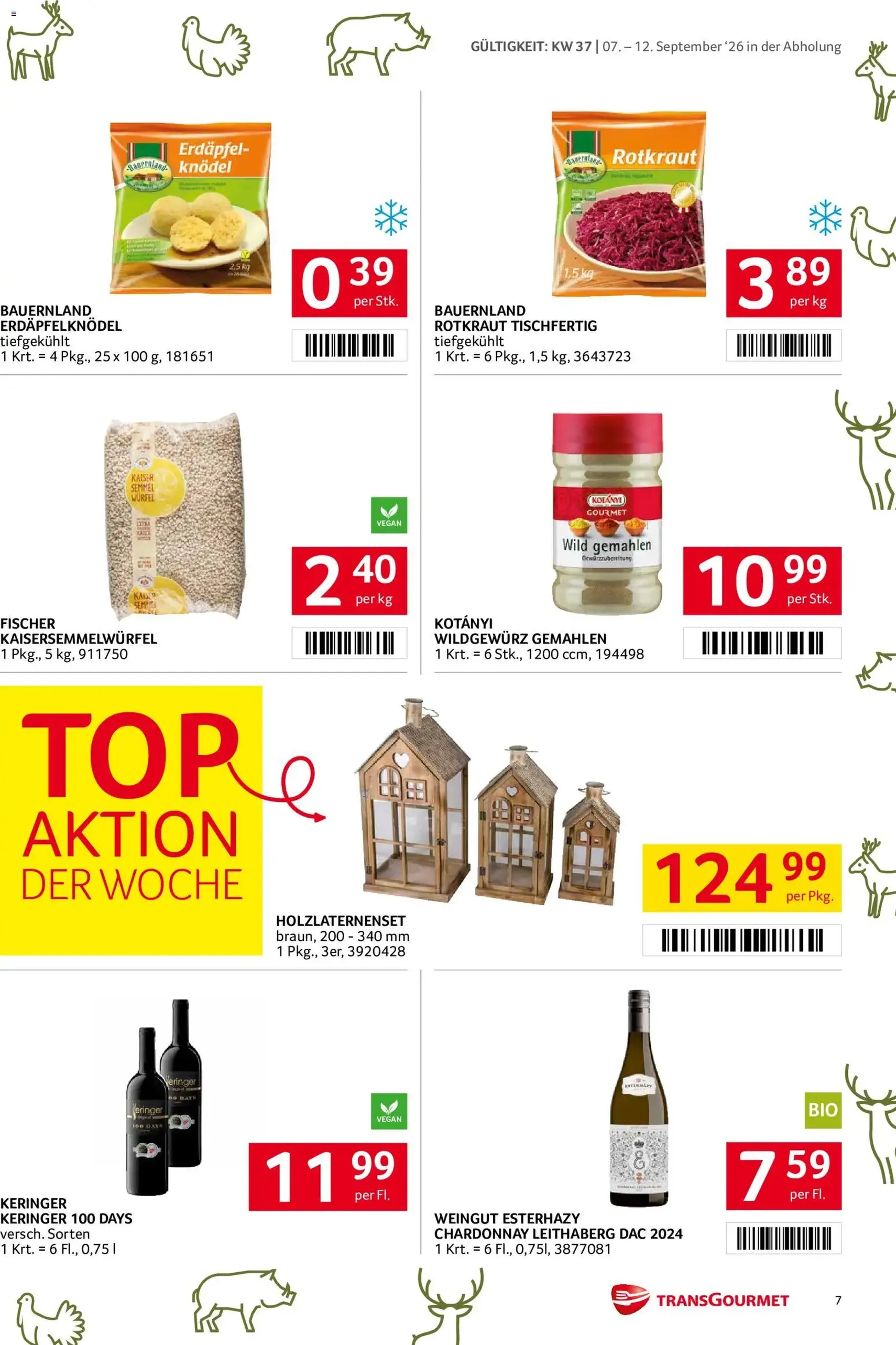 Transgourmet Flugblatt - Gültiger Prospekt ab 07.09.2026, Seite 7 von insgesamt 32