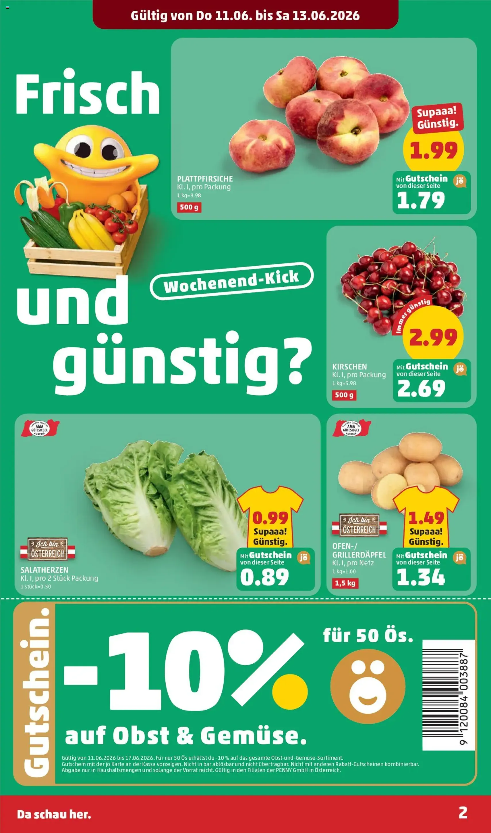 Penny Markt - Flugblatt - Gültiger Prospekt ab 11.06.2026, Seite 2 von insgesamt 32