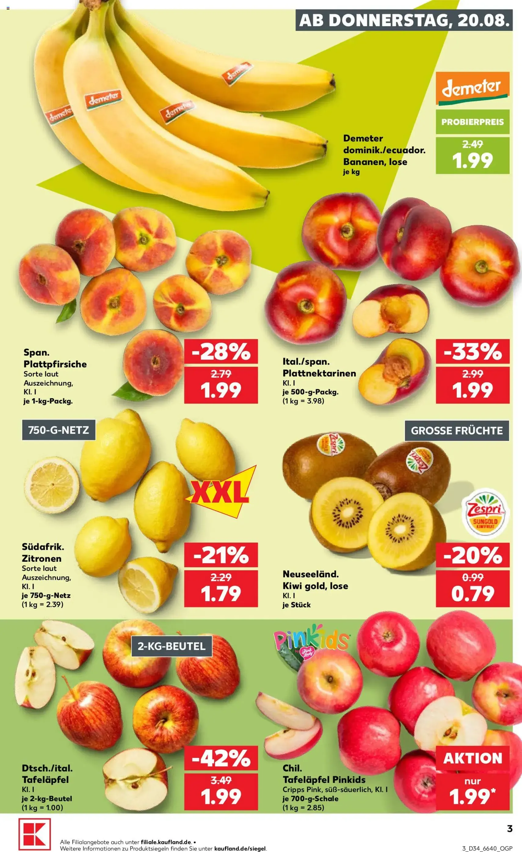 Kaufland Prospekt - Gültiger Prospekt ab 20.08.2026, Seite 3 von insgesamt 52