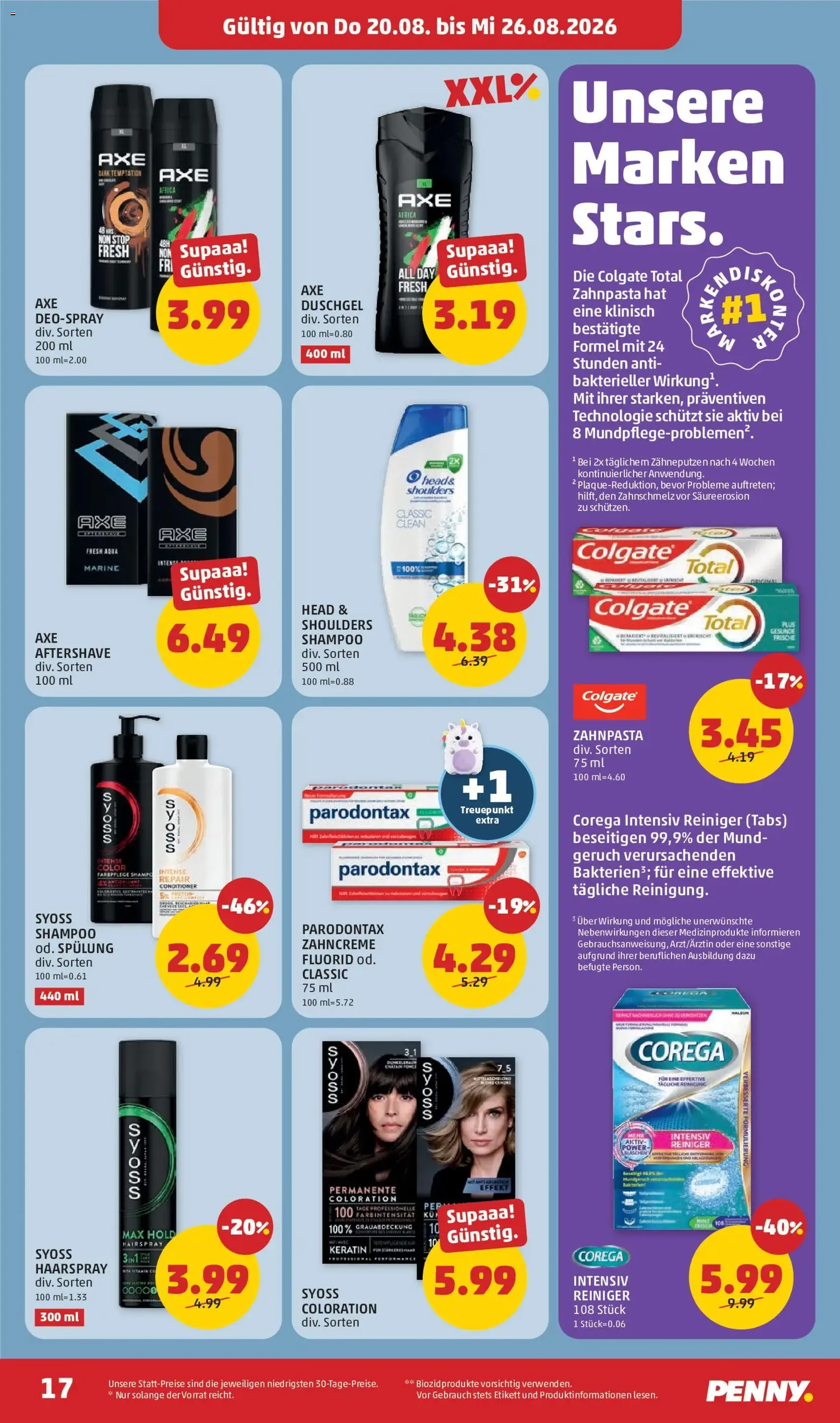 Penny Markt Flugblatt - Gültiger Prospekt ab 20.08.2026, Seite 17 von insgesamt 28